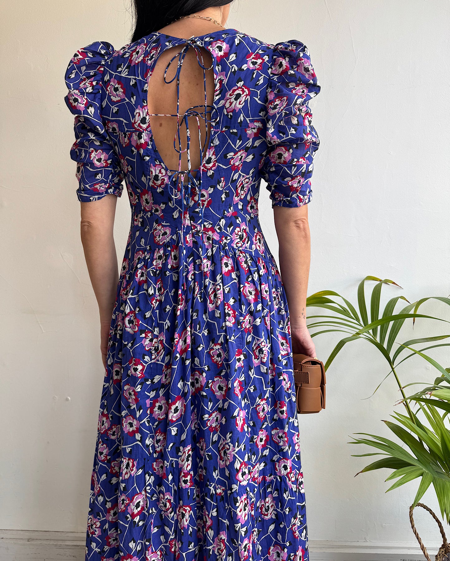 Blue Floral Dress ~ Size 10