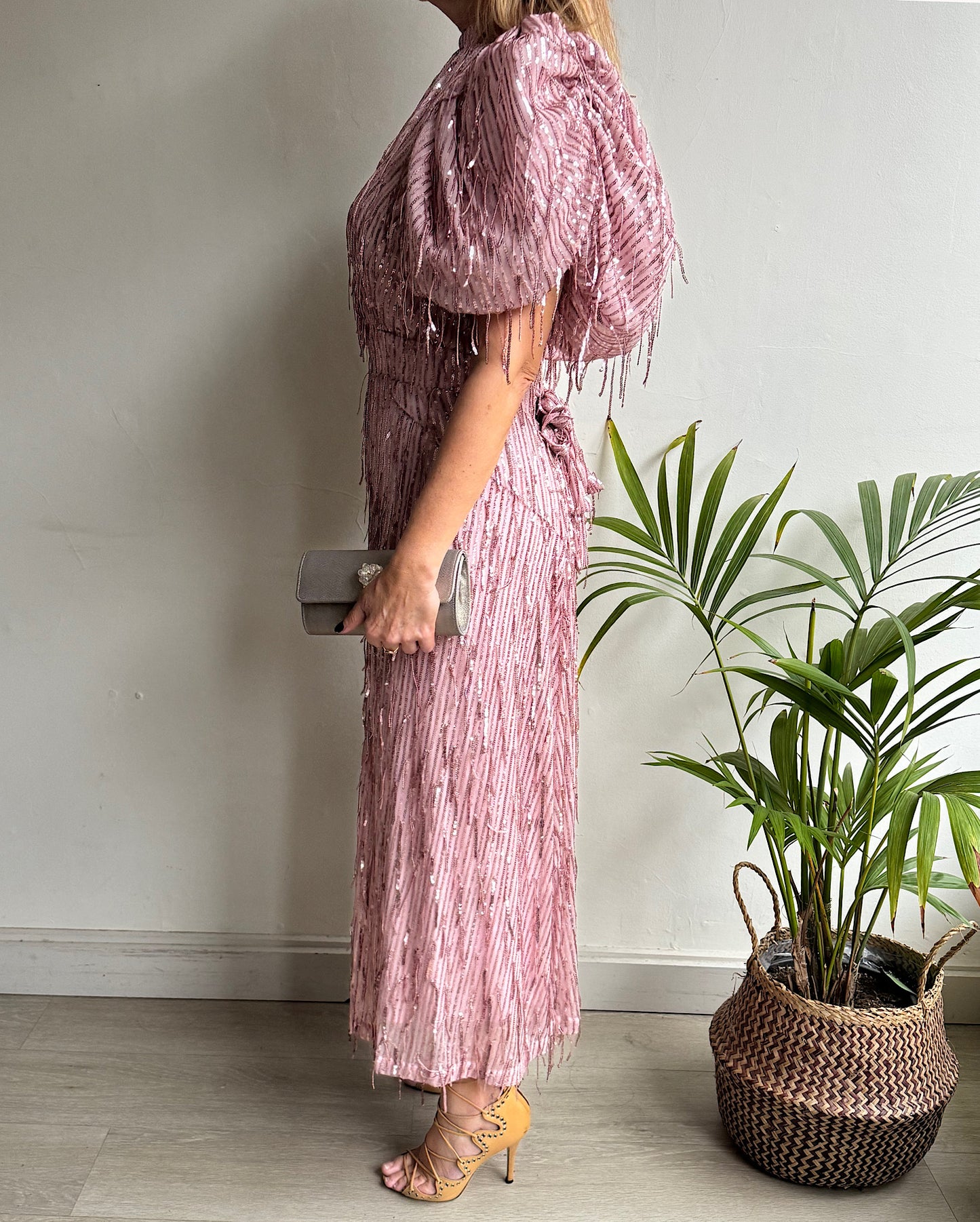 Pink Sequin Dress ~ Size 12