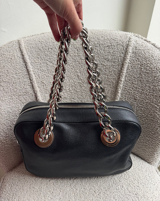 Prada Bag With Silver Chain Handles