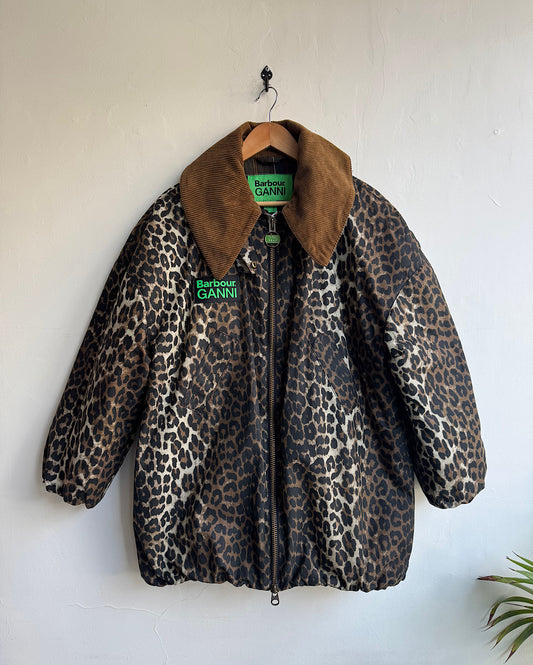 Animal Print Wax Jacket ~ Size 10