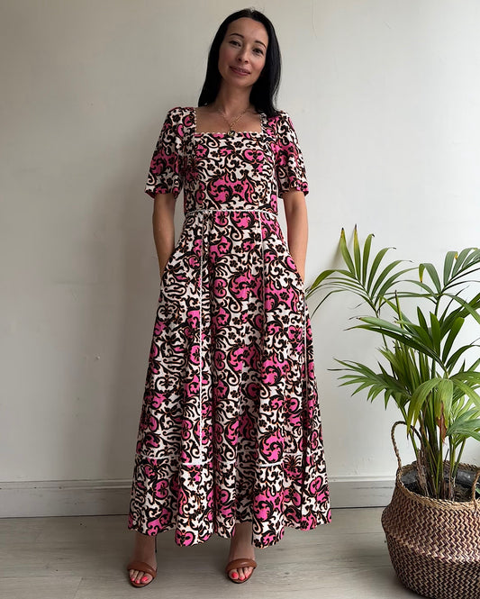 Patterned Dress ~ Size 8