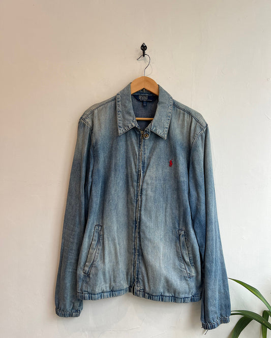 Denim ‘Polo Bear’ Jacket ~ Size L