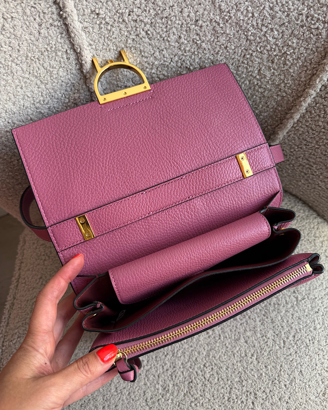Cochinelle Pink Leather Bag