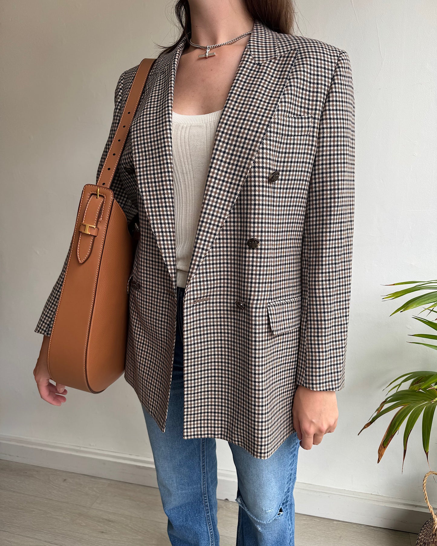Houndstooth Check Jacket ~ Size 10