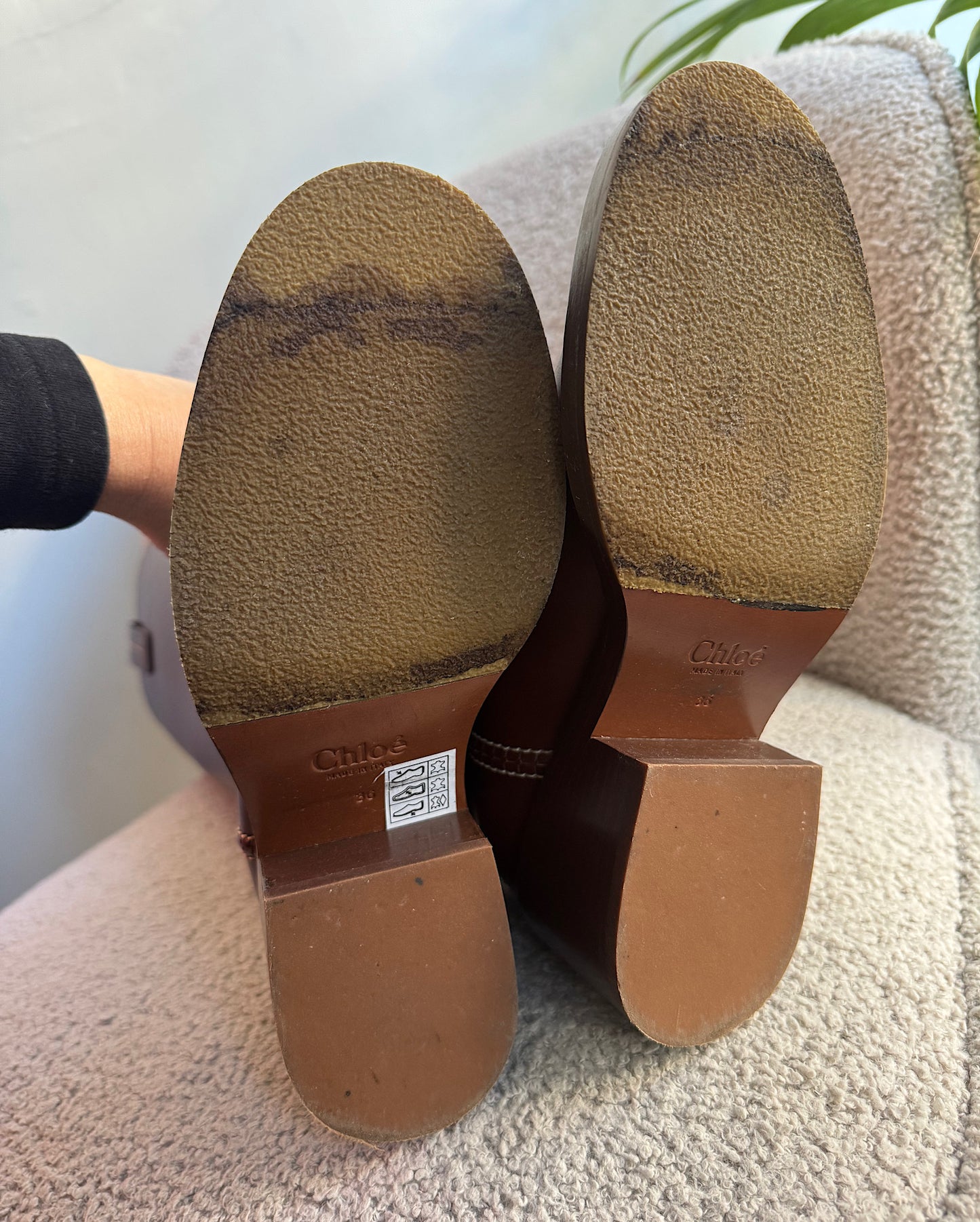 Brown Leather “Mallo” Boots ~ Size 4