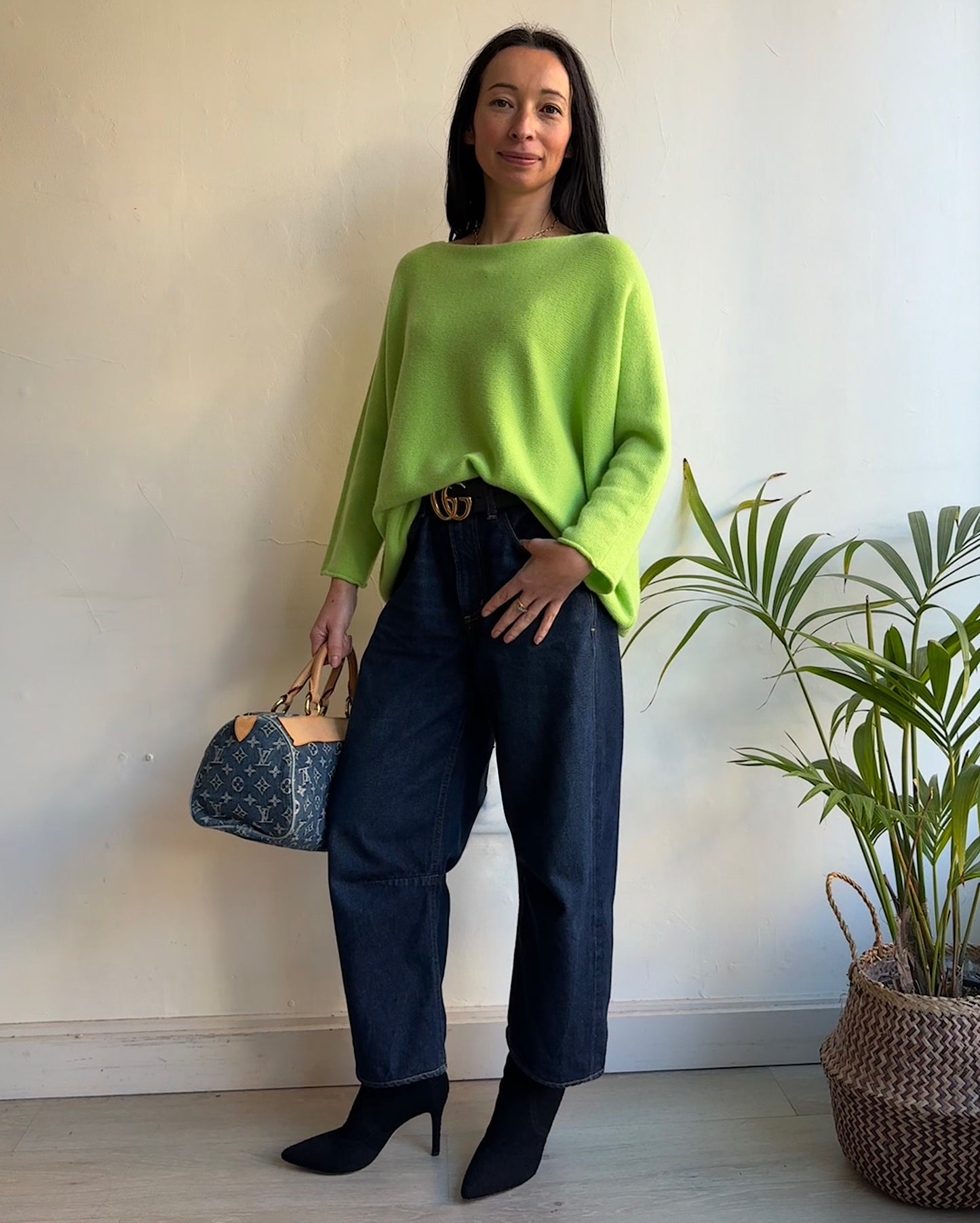 Bright Green Cashmere ~ Size S
