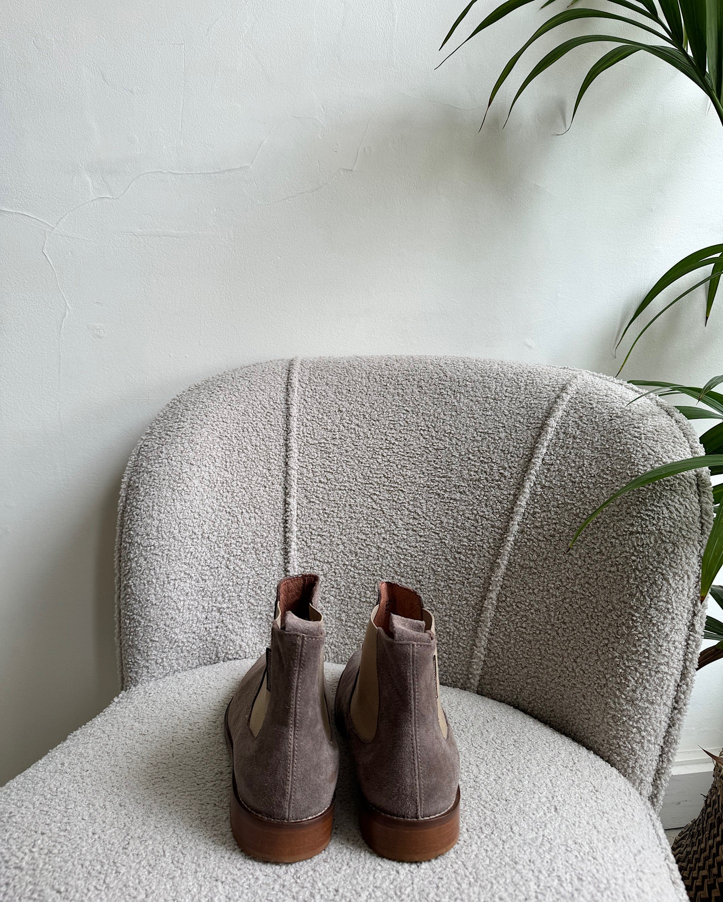 Taupe Suede Boots ~ Size 4