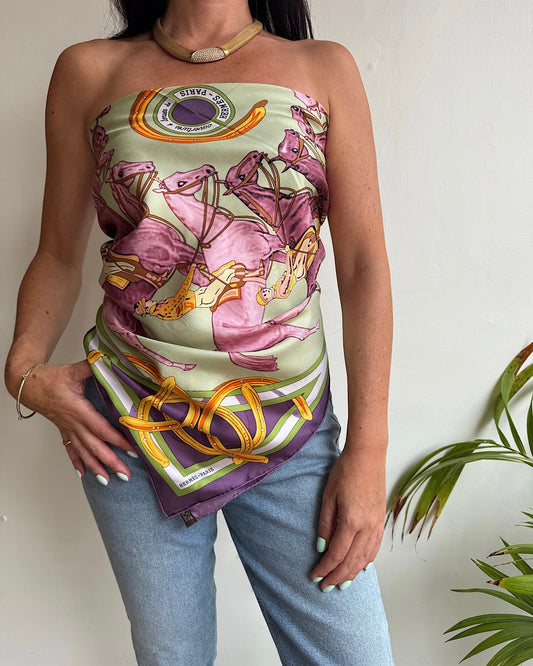 Hermes Equine Silk Scarf