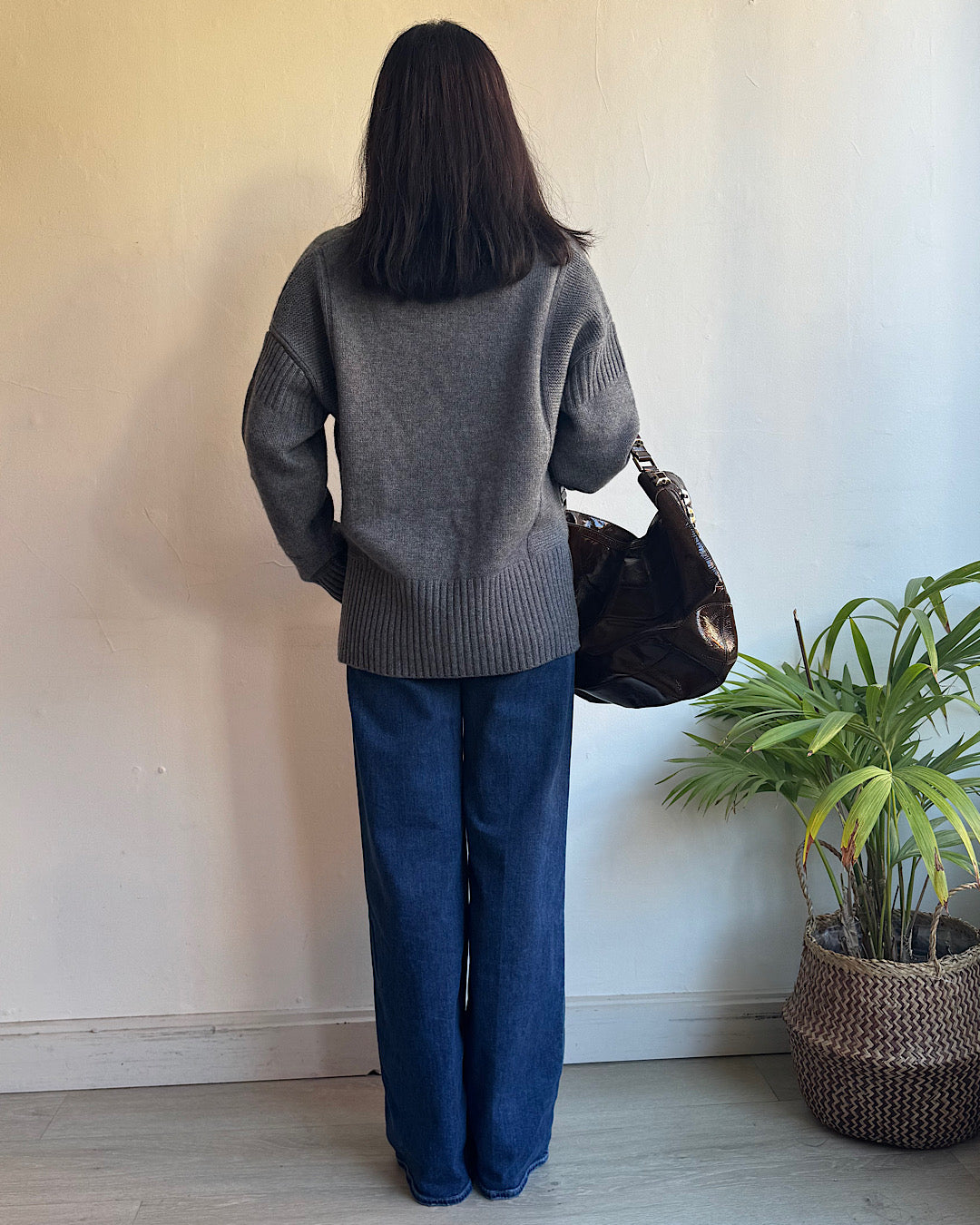 Jumper 1234 Grey Cardigan ~ Size S