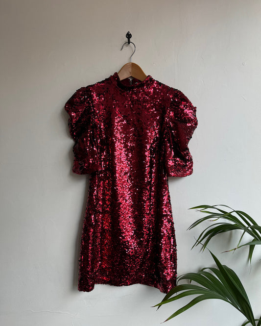Red Sequin Dress ~ Size 8