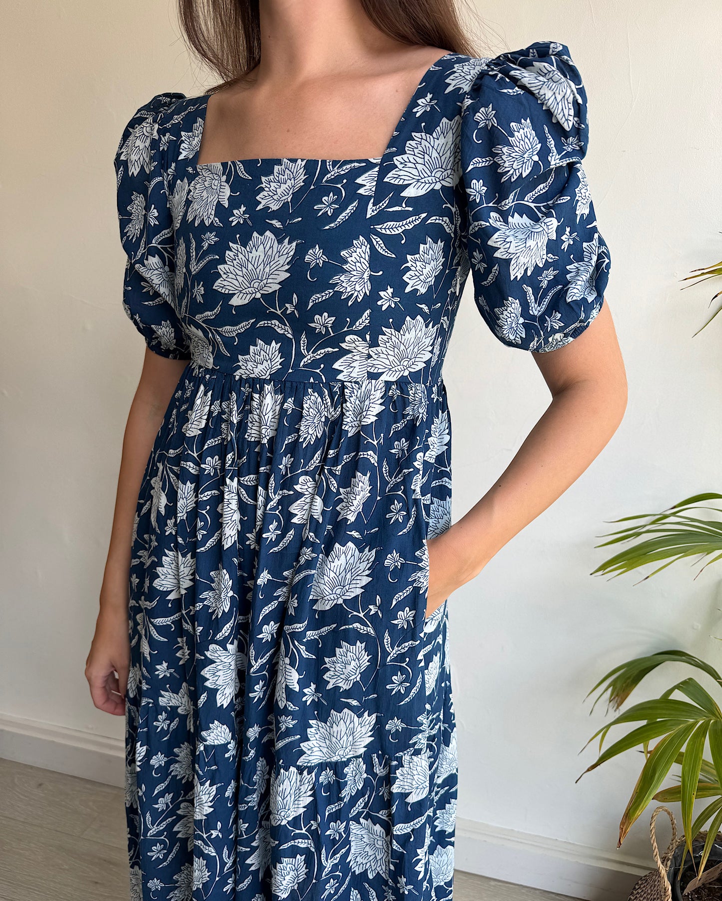 Block Print Dress ~ Size XS