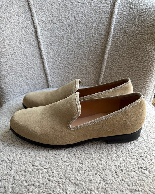 Sand Suede Loafers ~ Size 9