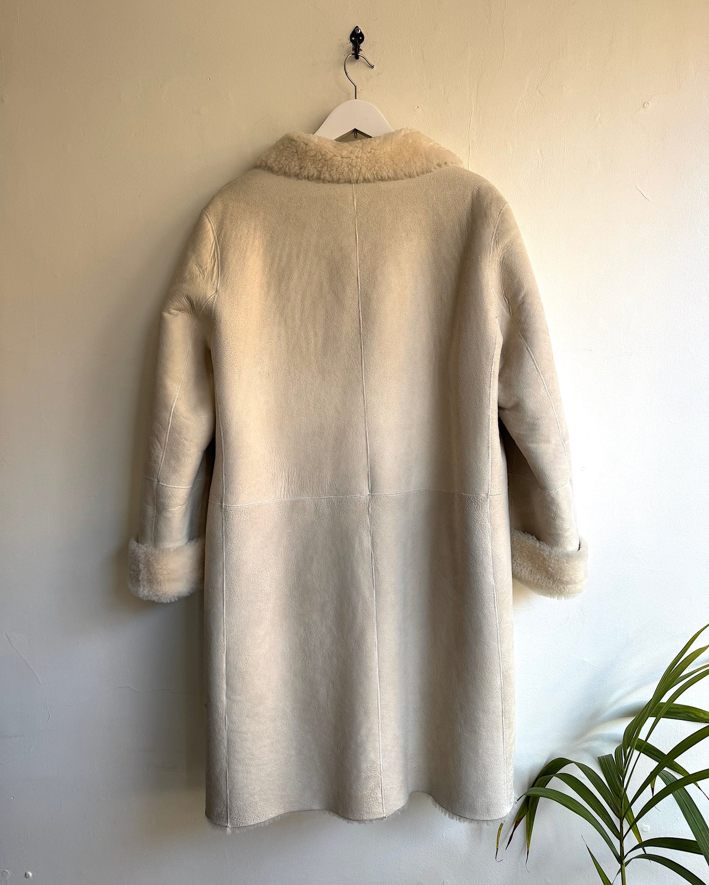 Cream Shearling Coat ~ Size 8/12