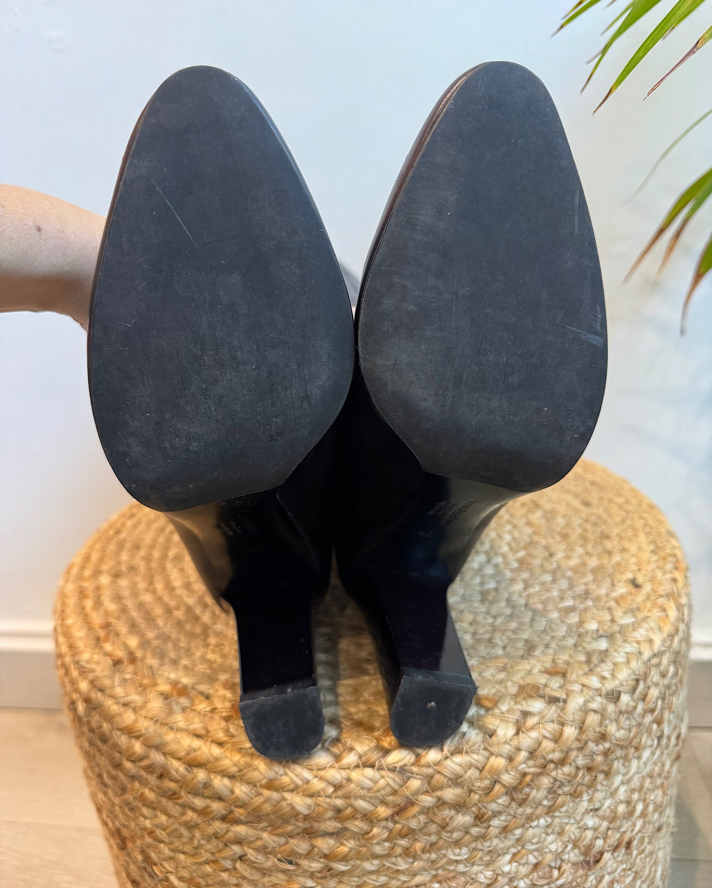 Black Leather Boots ~ Size 7