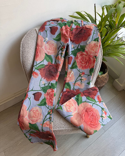 Loewe Floral Jeans ~ Size 8