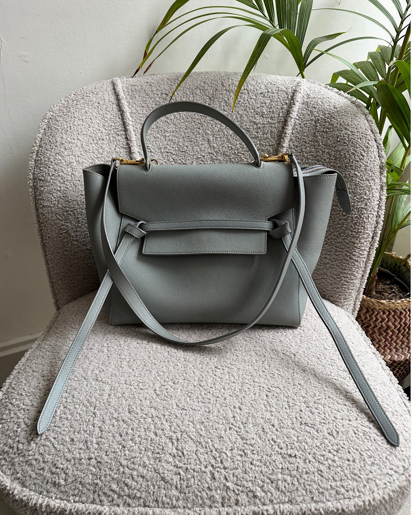 Eggshell Blue Belt Bag