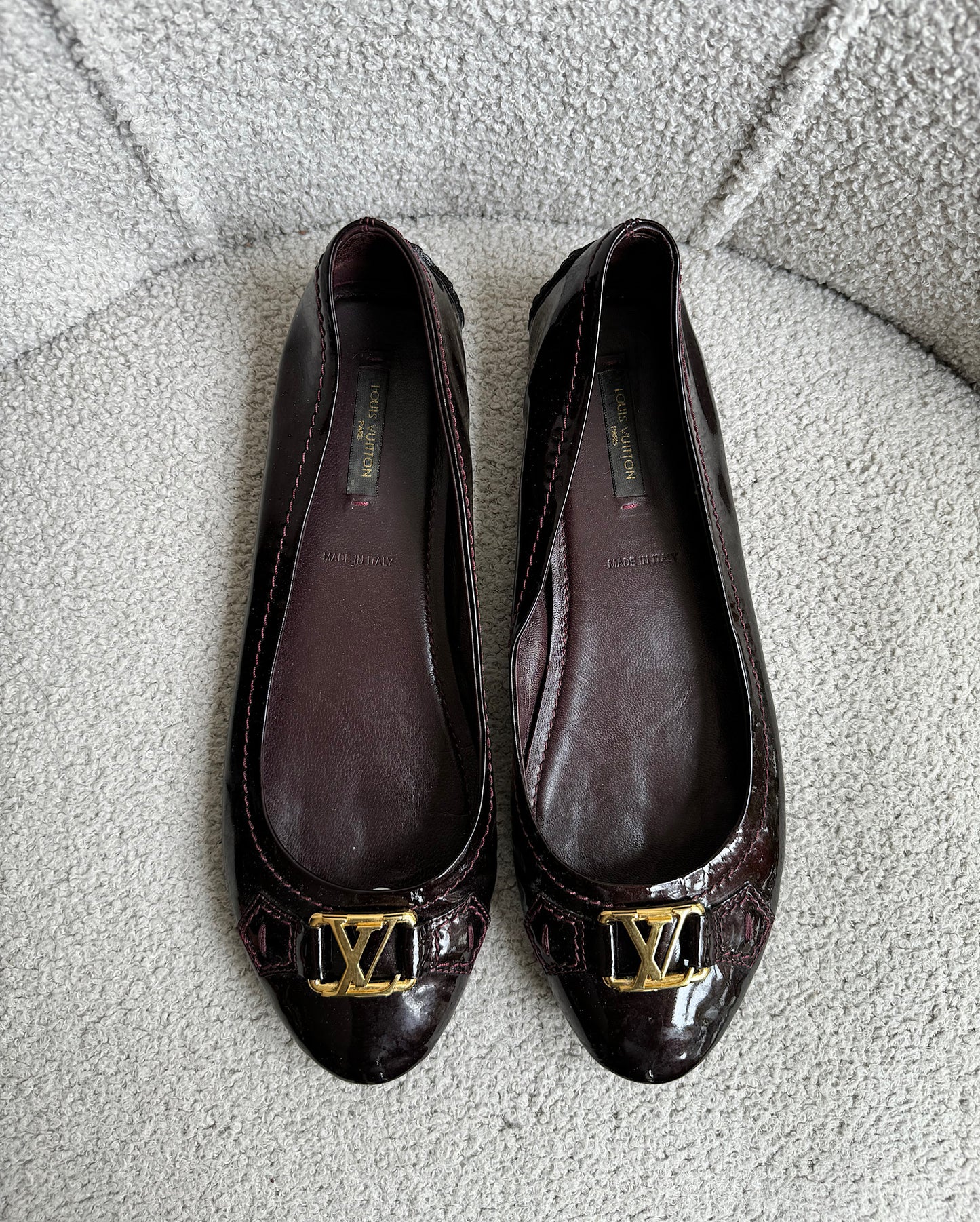 SALE Burgundy Patent Pumps ~ Size 5.5