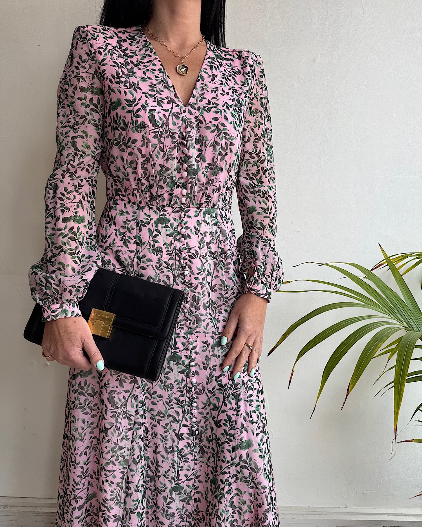 Saloni Floral Maxi Dress ~ Size 6