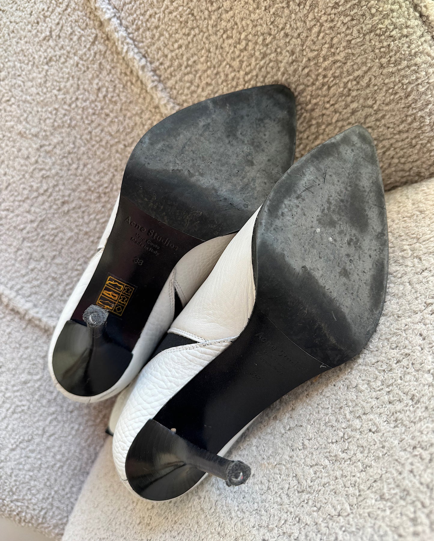 Acne Studios White Boots ~ Size 5