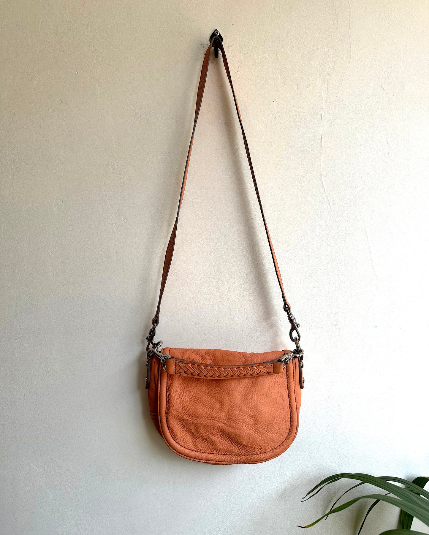 Peach Leather Bag