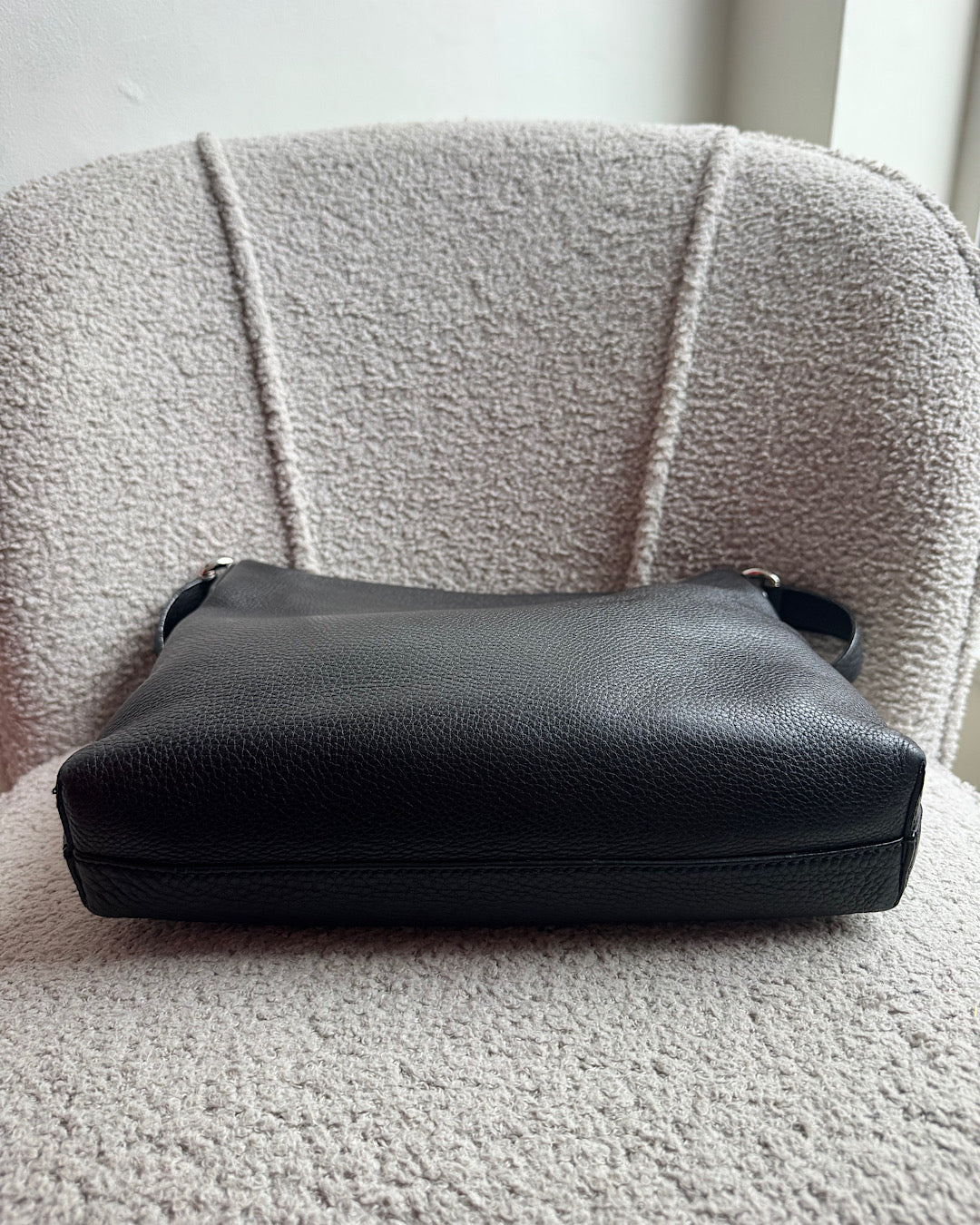 Gucci Black Leather Unisex Crossbody