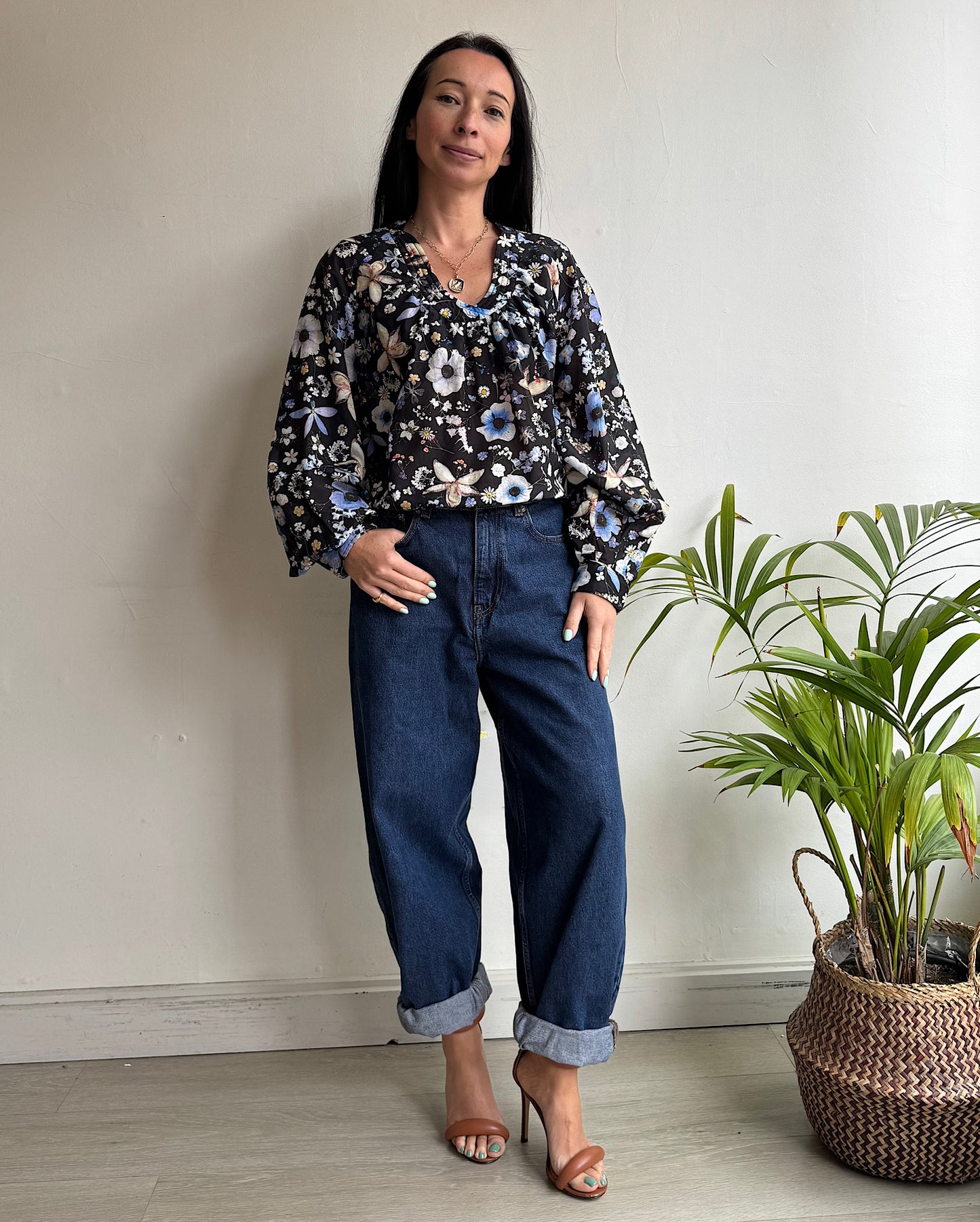Munthe Floral Top ~ Size S