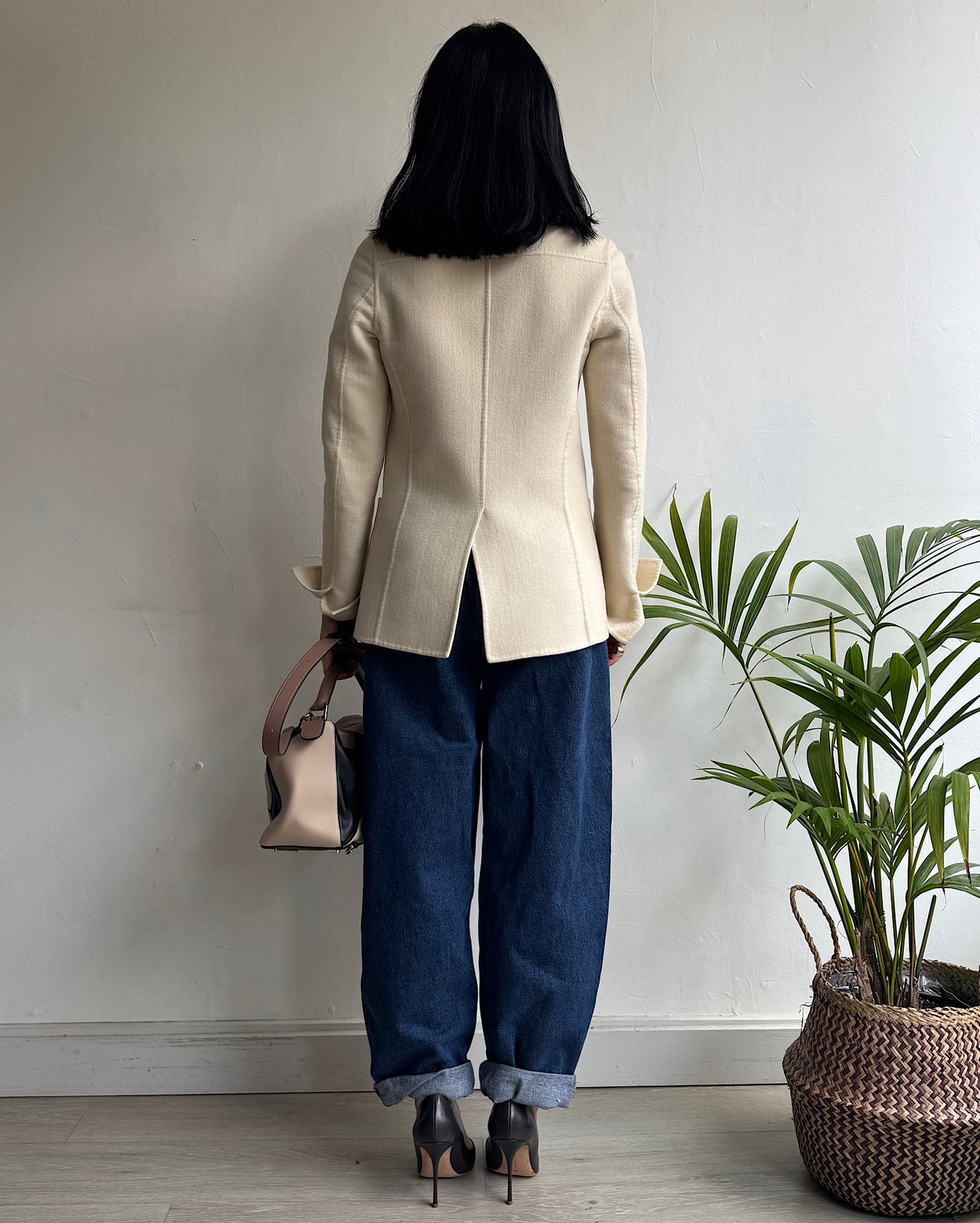 Cream Cashmere Jacket ~ Size 8