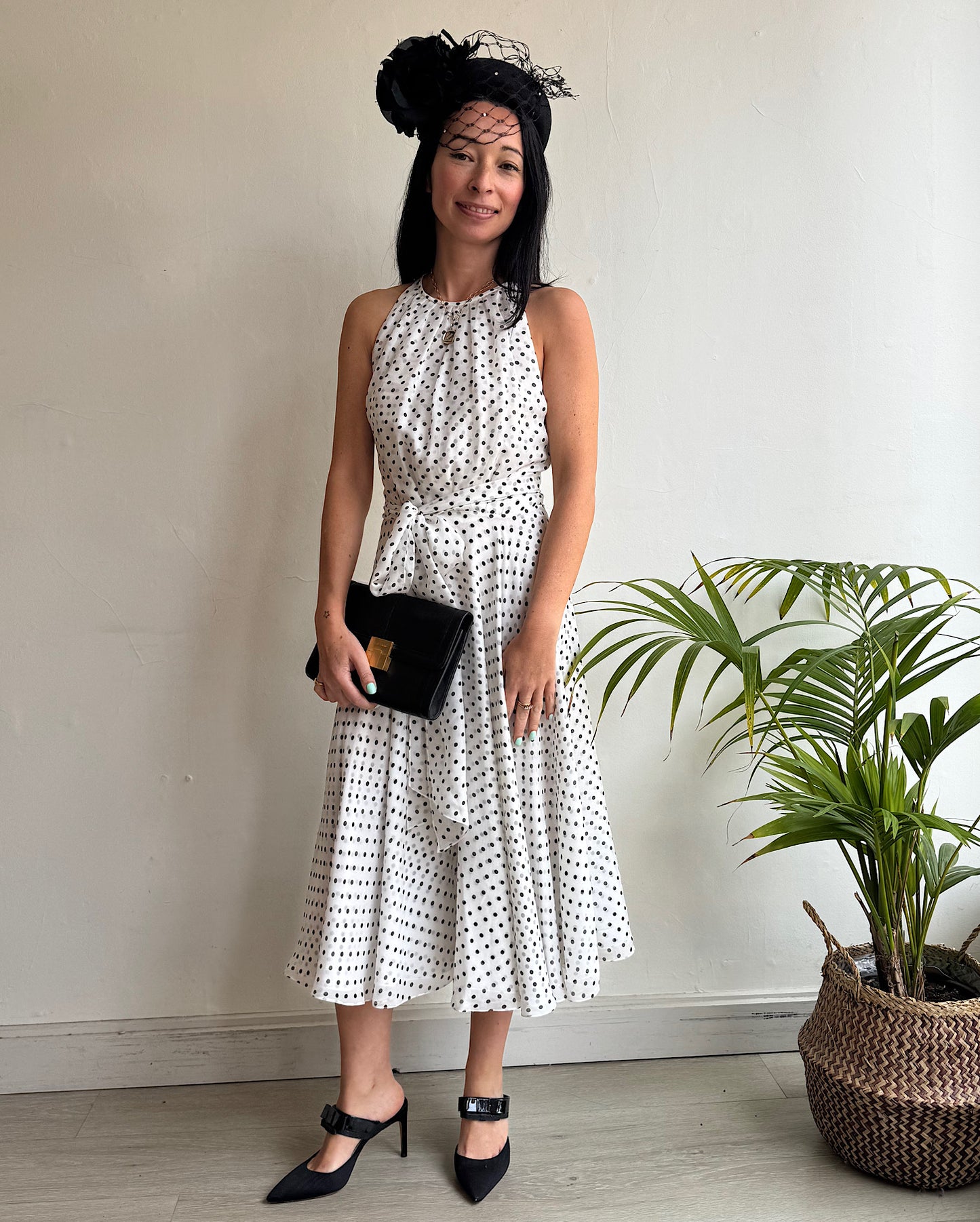 Caroline Herrera Polkadot Dress ~ Size 6