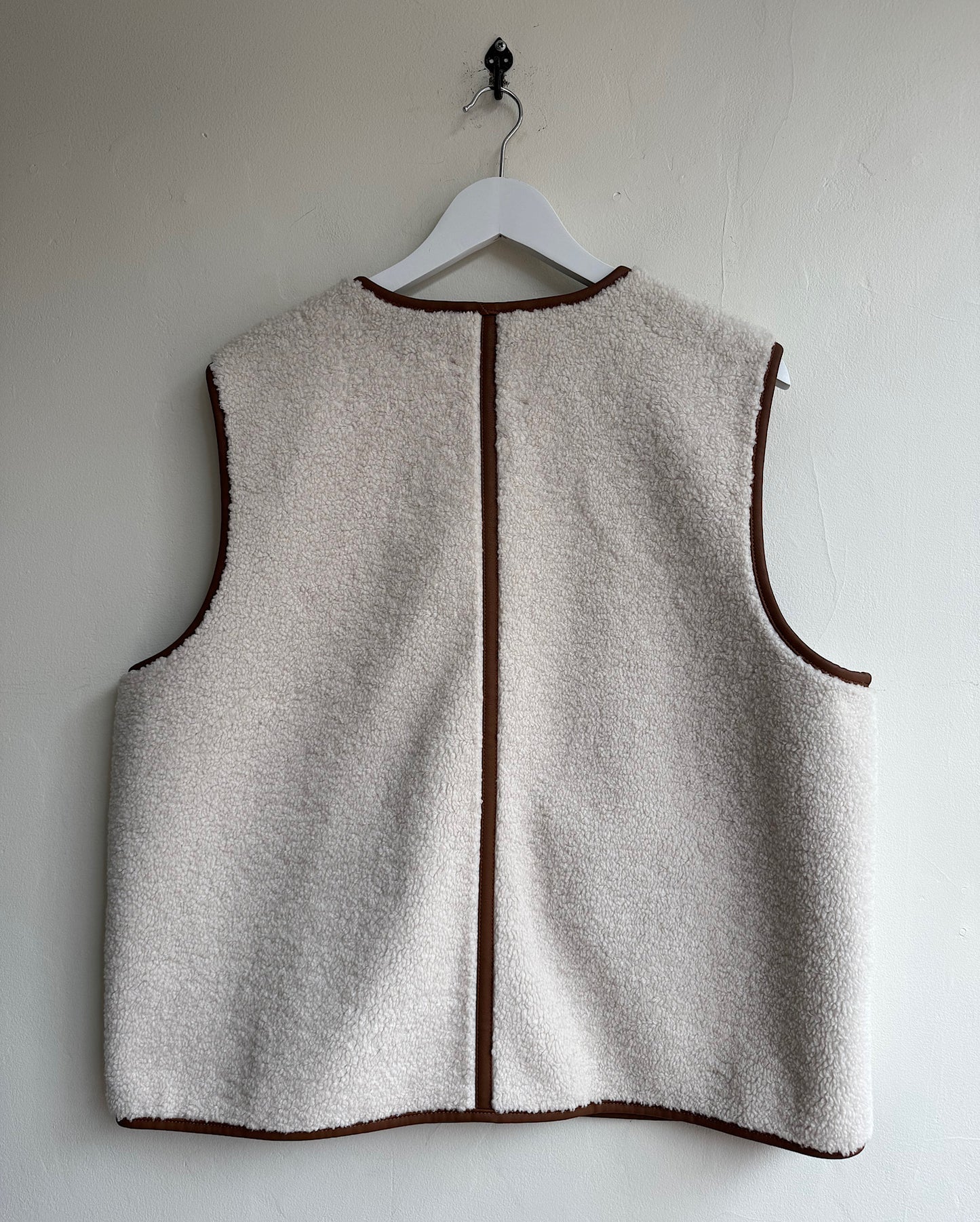 Faux Shearling Gilet ~ Size L