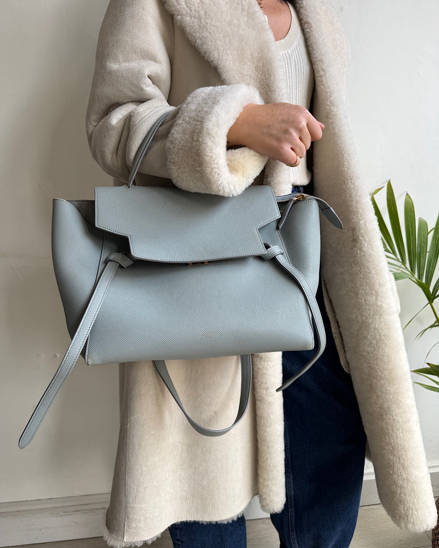 Cream Shearling Coat ~ Size 8/12