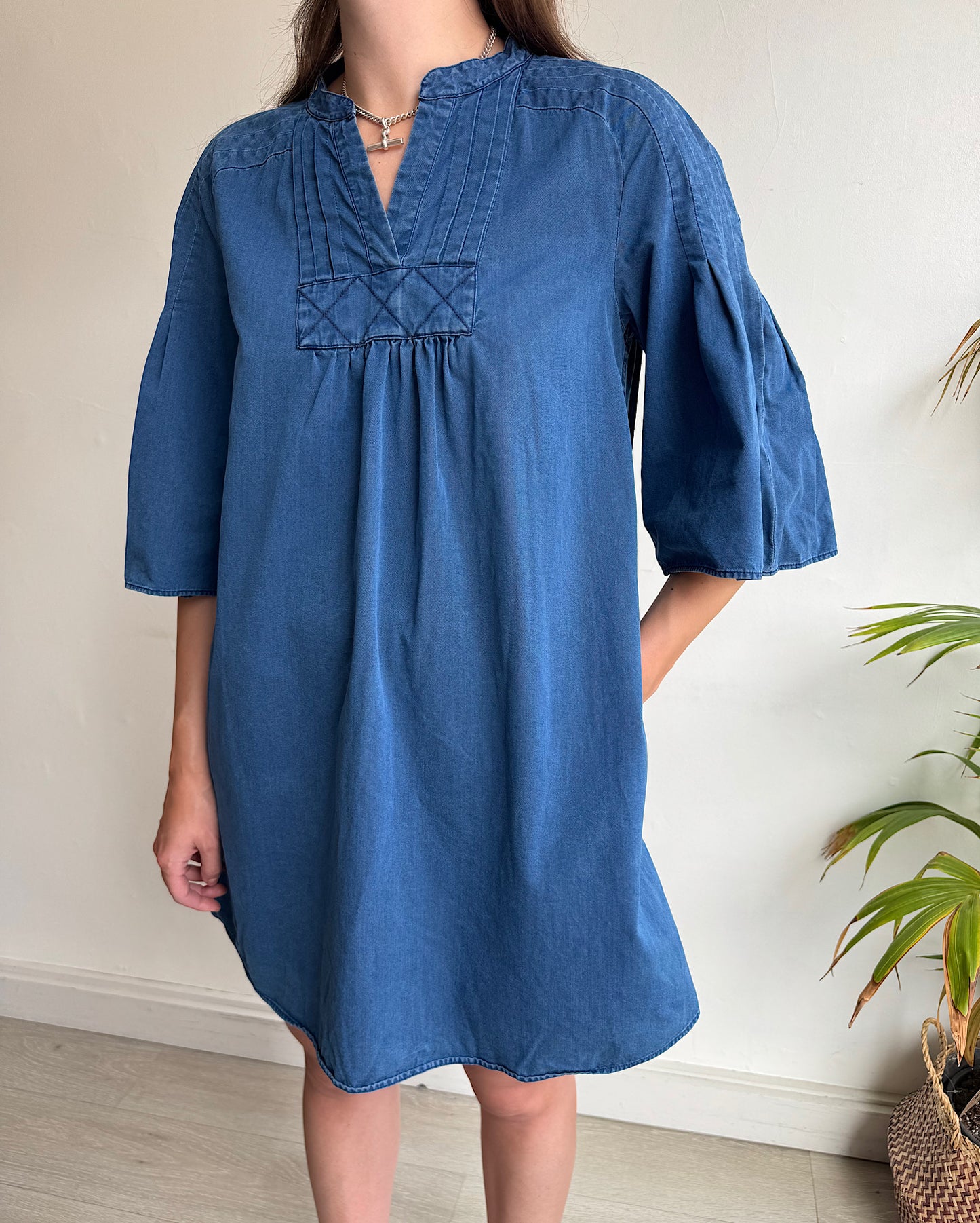 Denim Mini Dress ~ Size M
