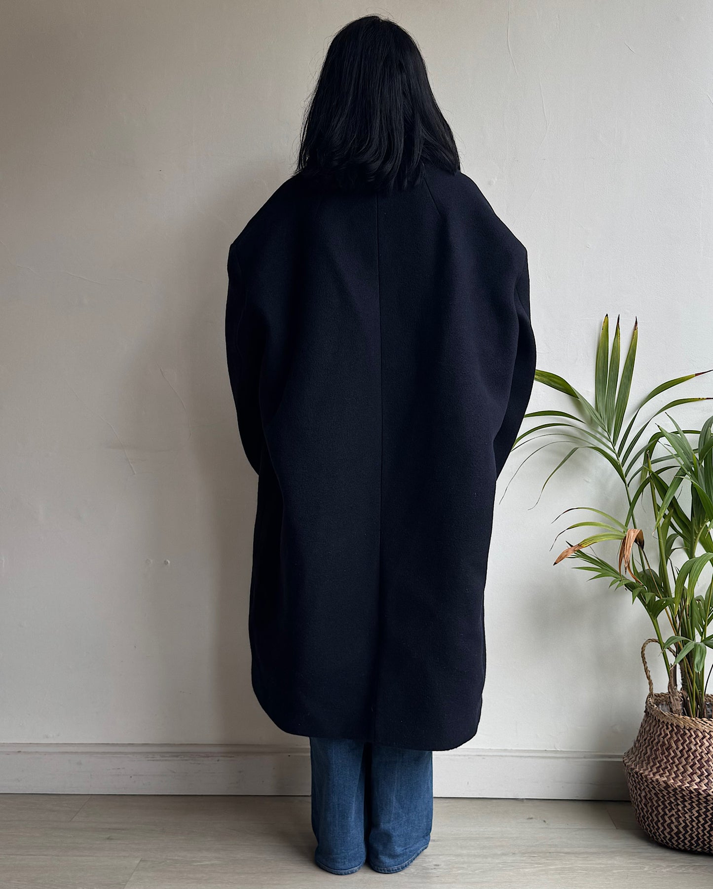 Navy Coat ~ Oversized L/XL