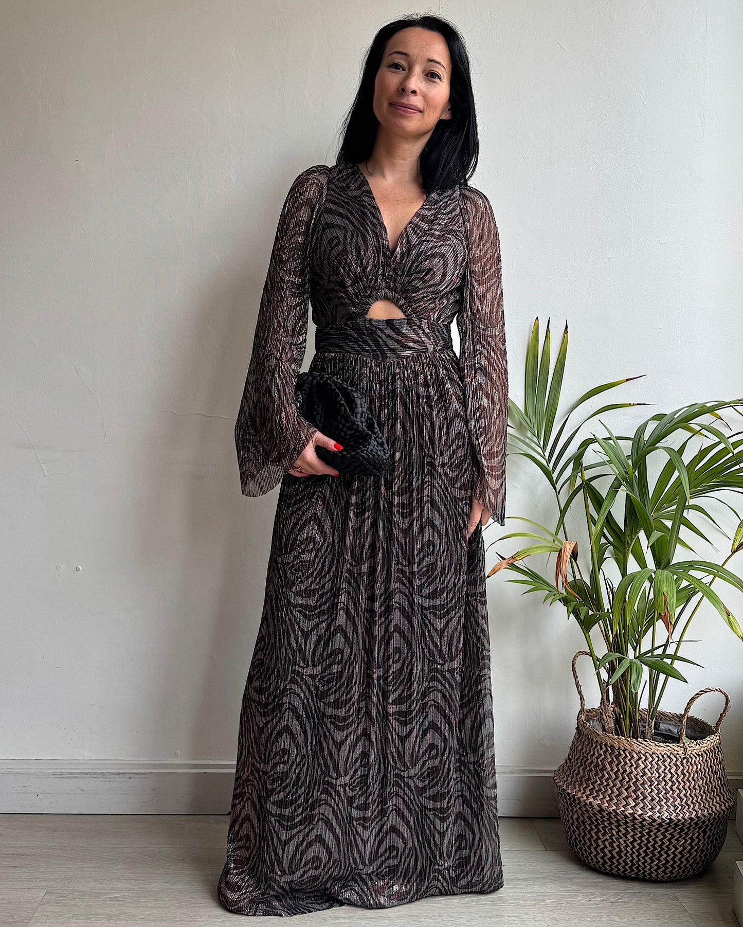 Lurex Maxi Dress ~ Size M