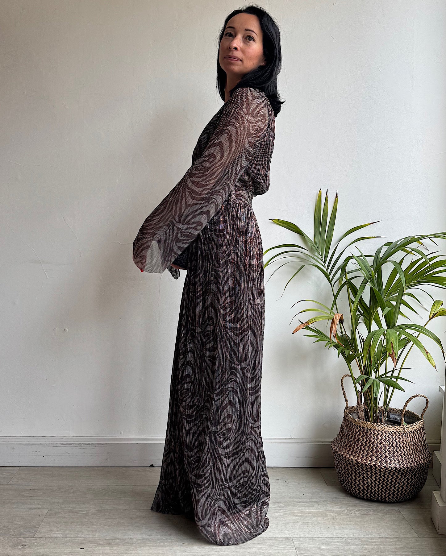 Lurex Maxi Dress ~ Size M