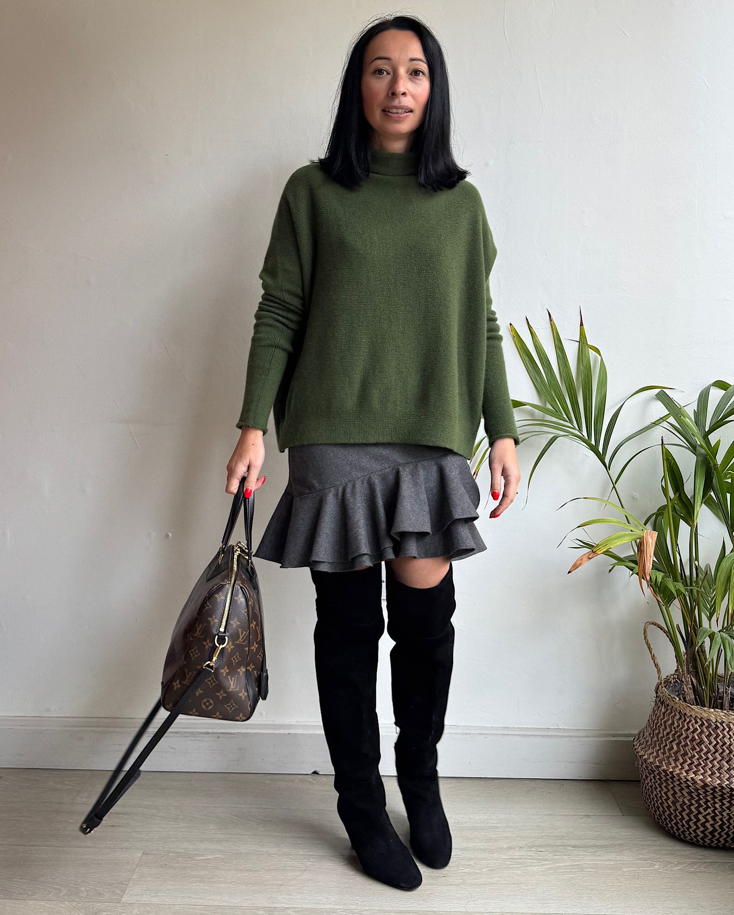 Green Cashmere Knit ~ Size XS