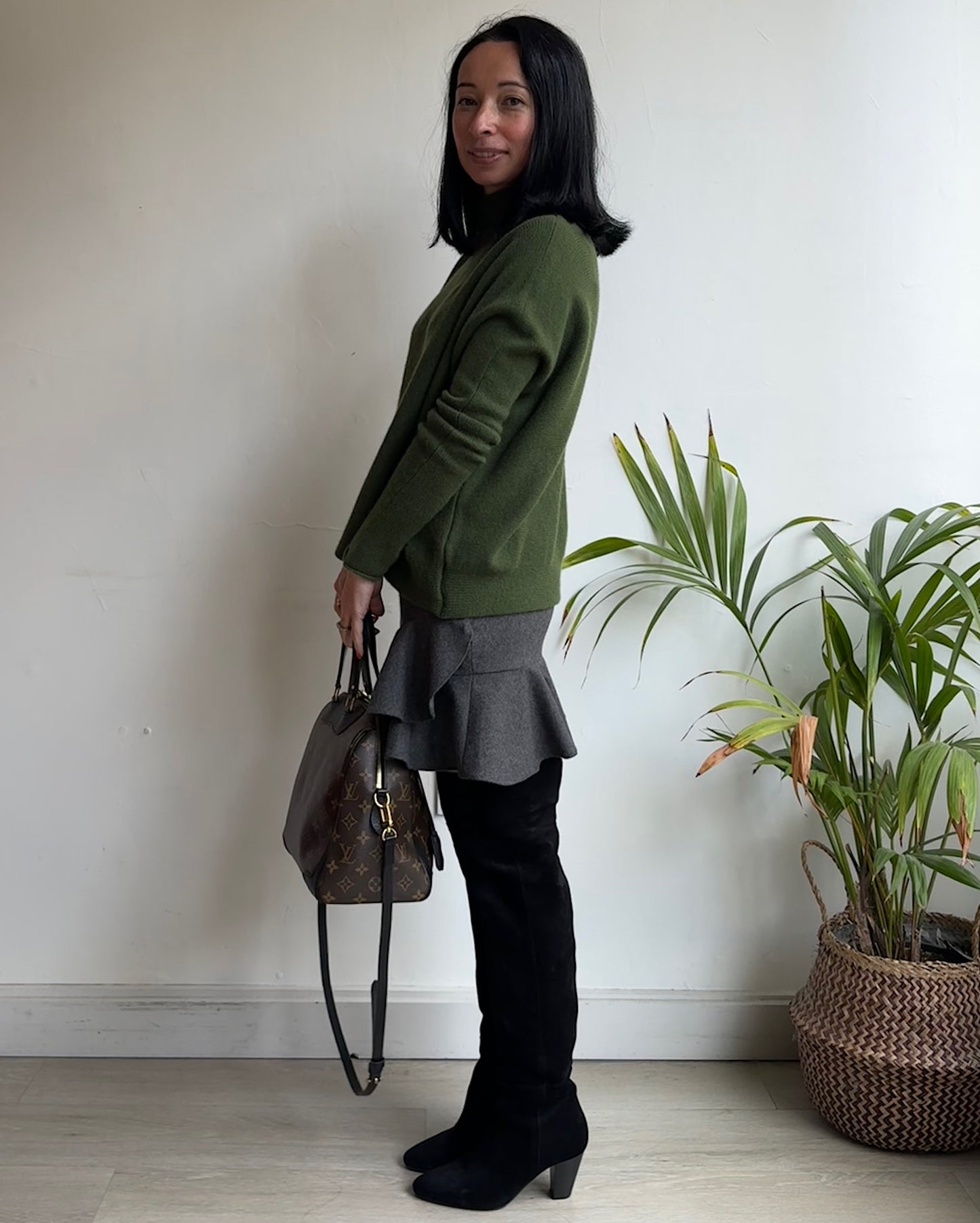 Green Cashmere Knit ~ Size XS