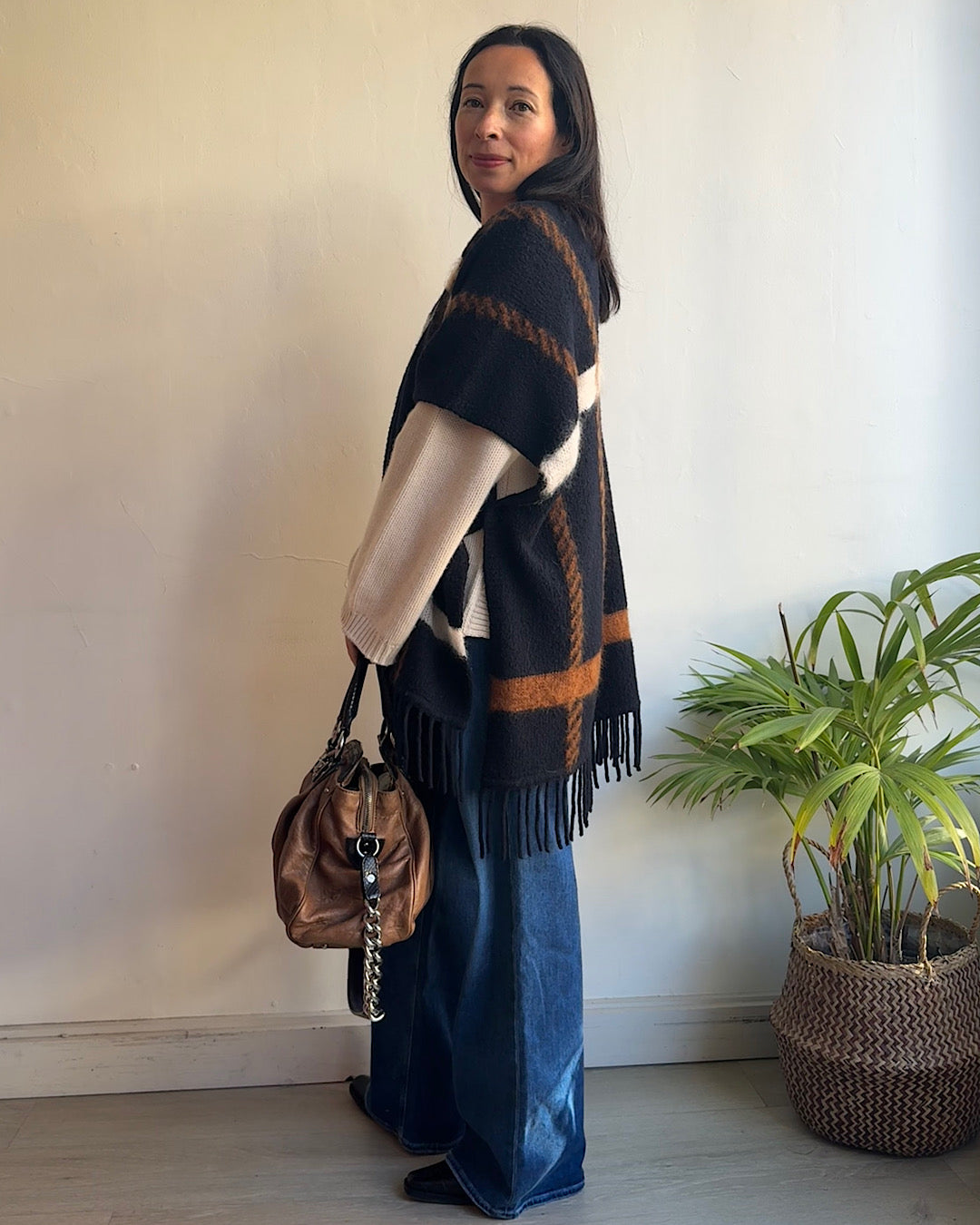 Luisa Cerano Navy Counterpane Knit ~ Size 10