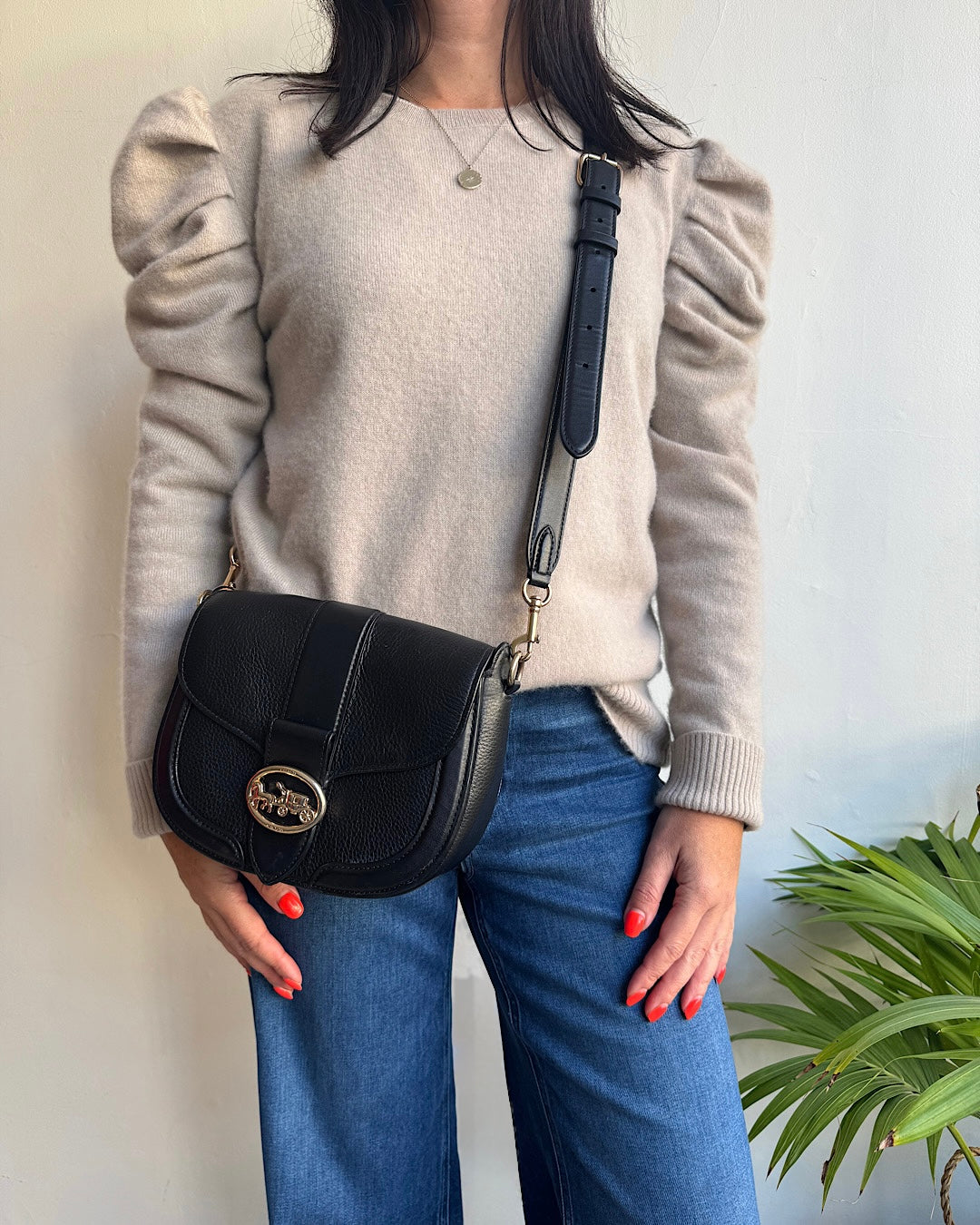 Madeleine Thompson Cream Cashmere Knit ~ Size L