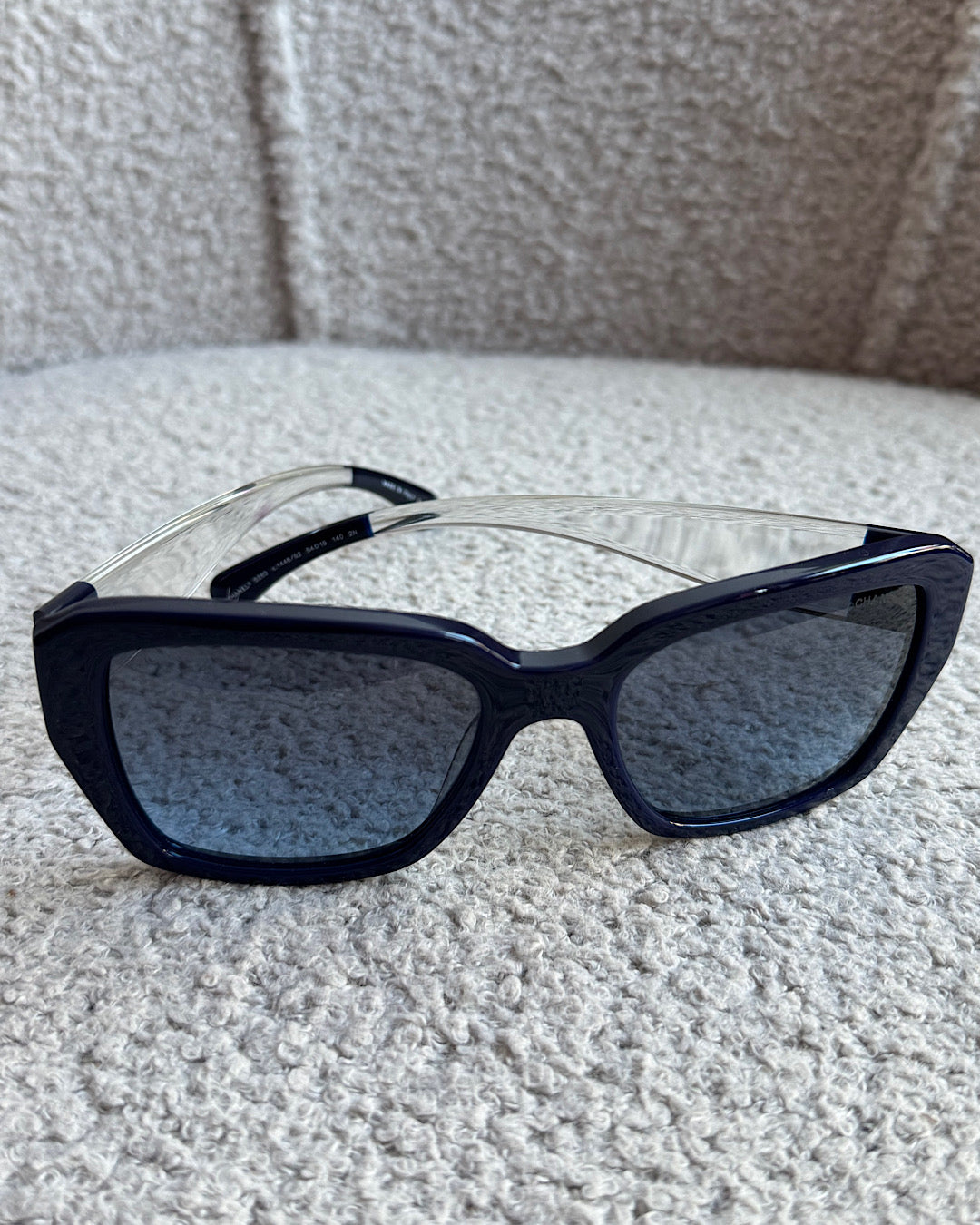 Chanel Navy and Clear Sunglasses