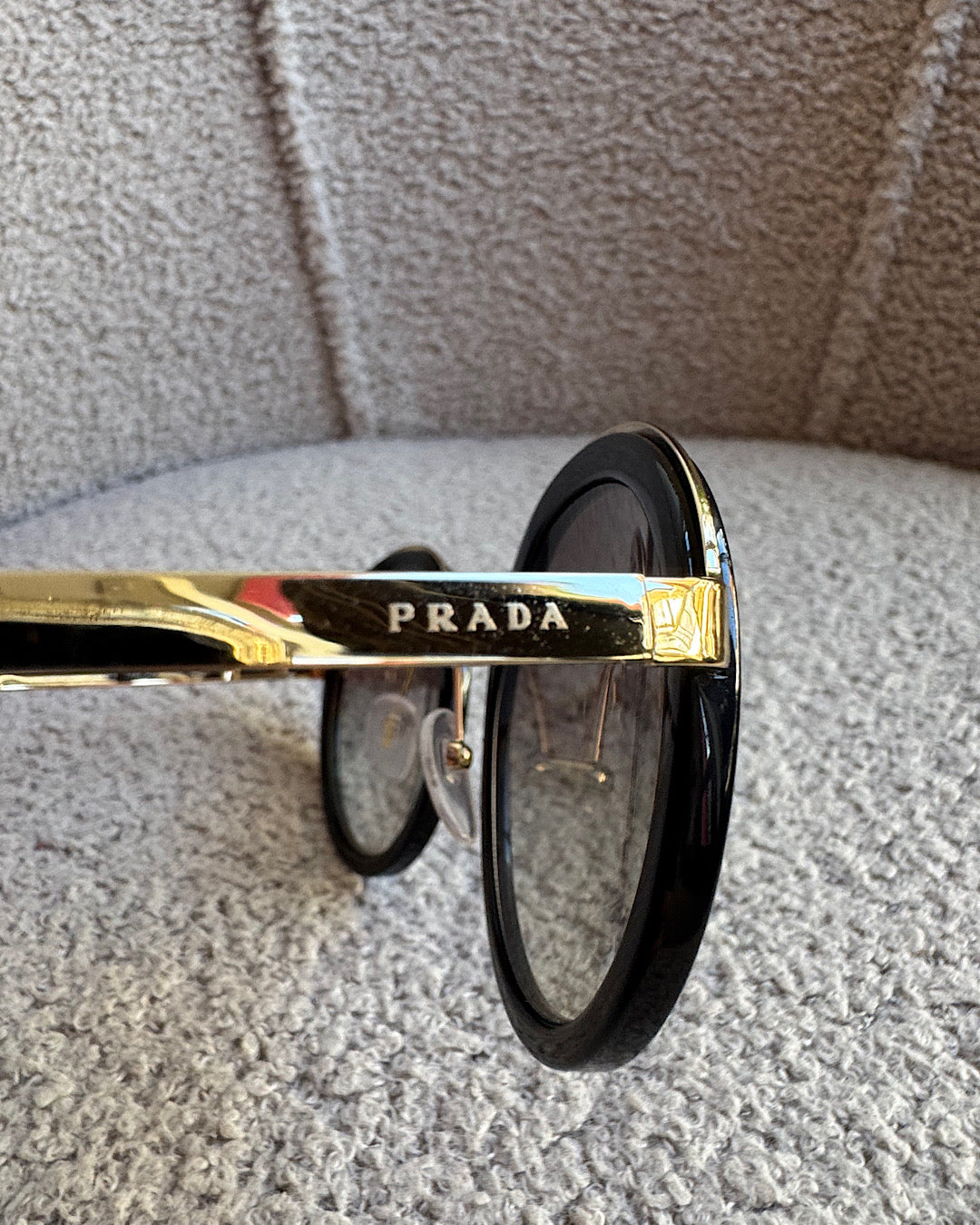 Prada Black Round Sunglasses