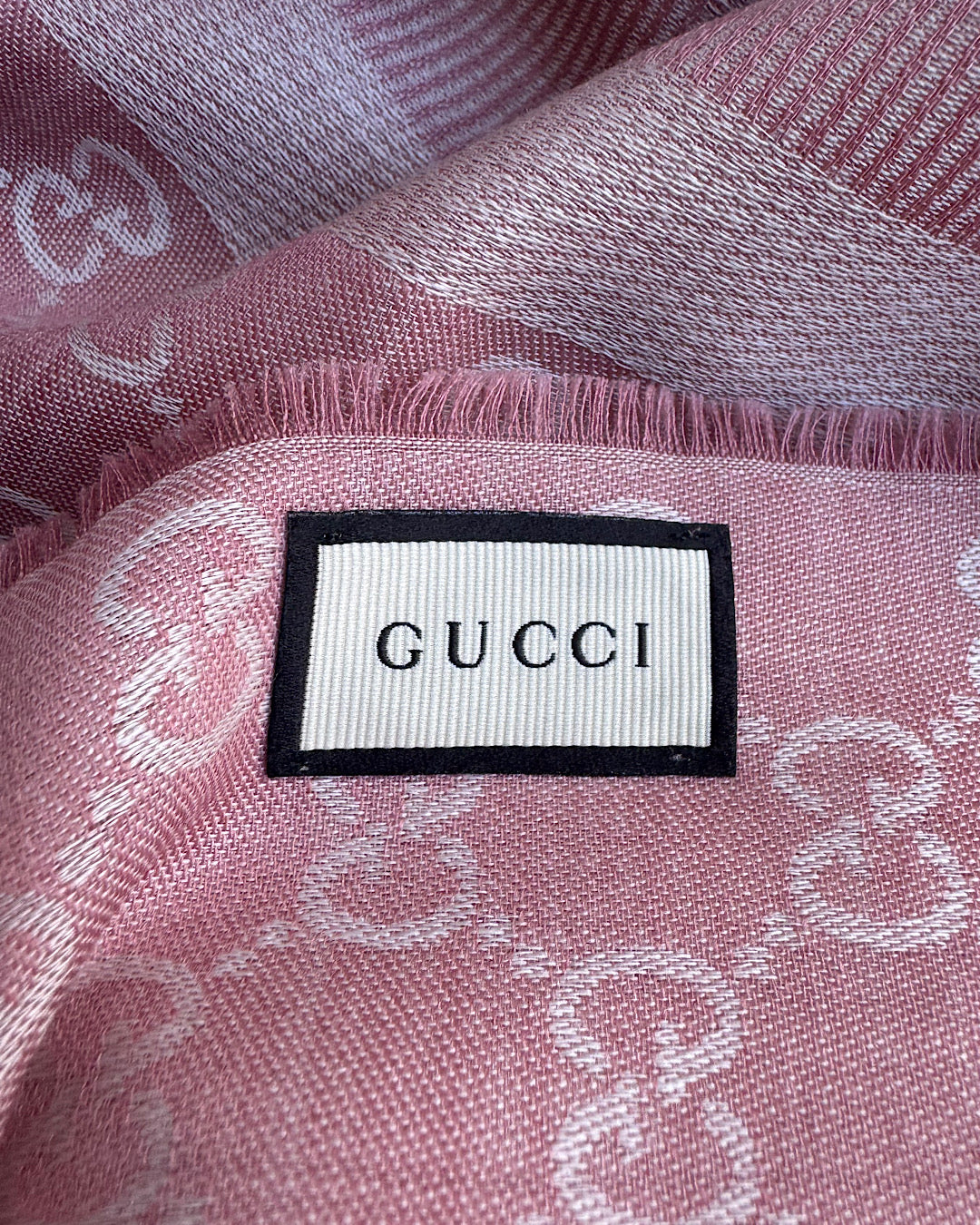 Gucci Two Tone Pink Scarf