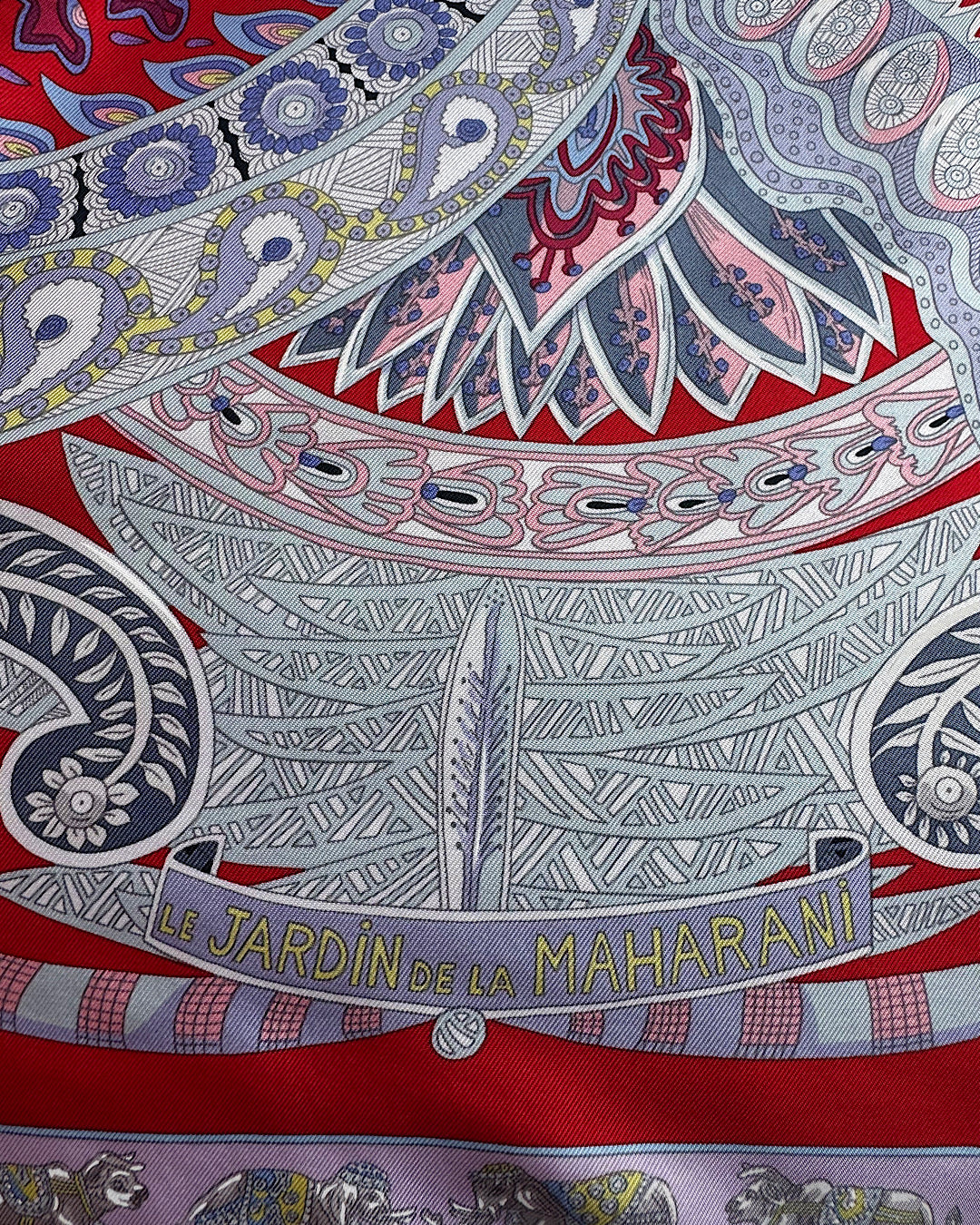 Hermes Le Jardin De La Maharani Silk Scarf
