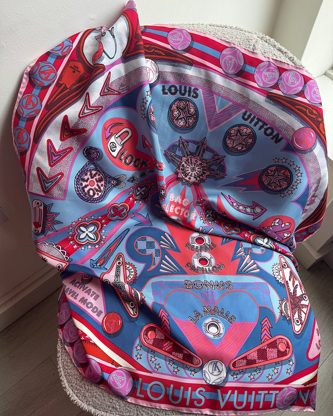 Louis Vuitton Pinball Silk Scarf