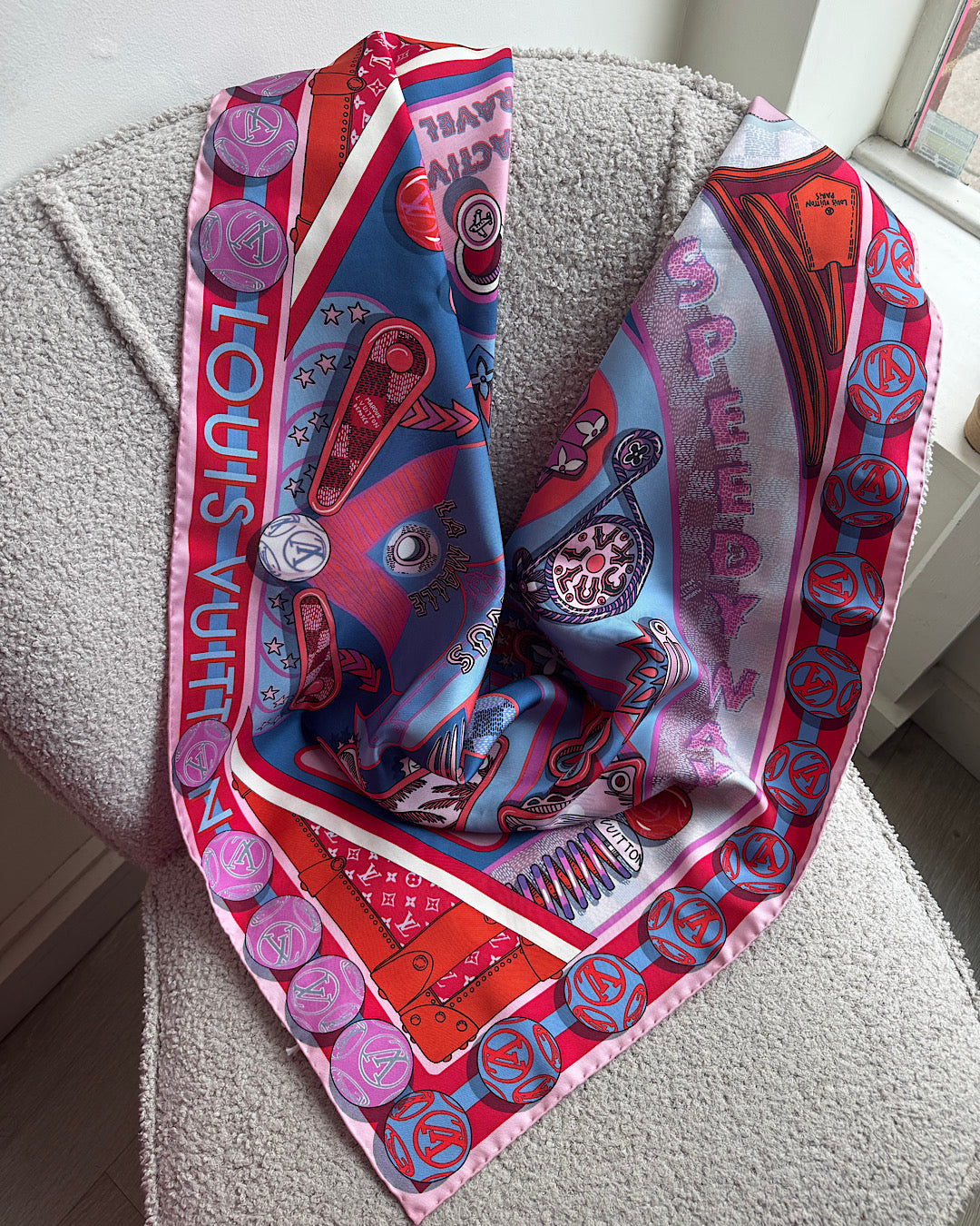 Louis Vuitton Pinball Silk Scarf