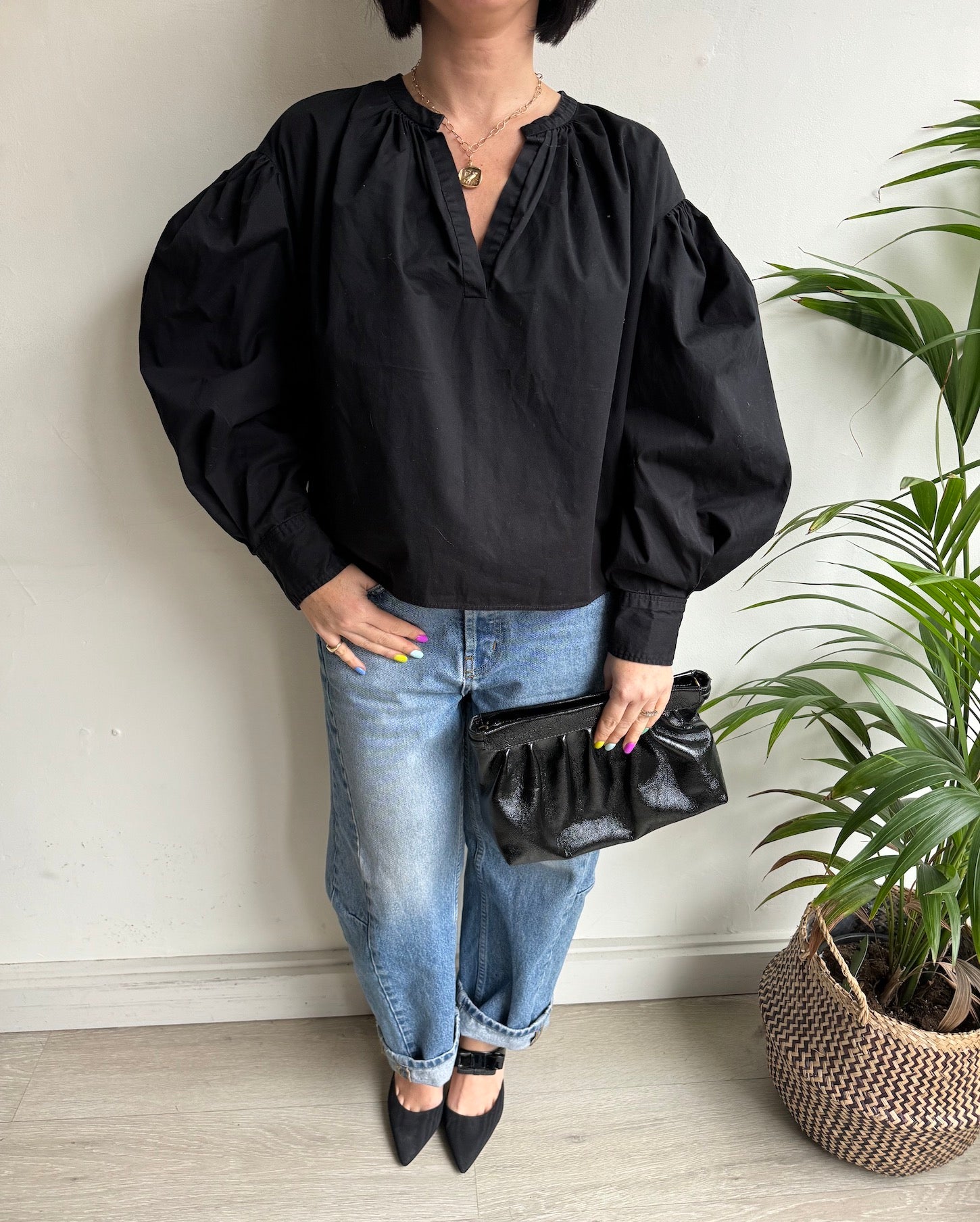 Black Isabel Marant Blouse ~ Size 8/10