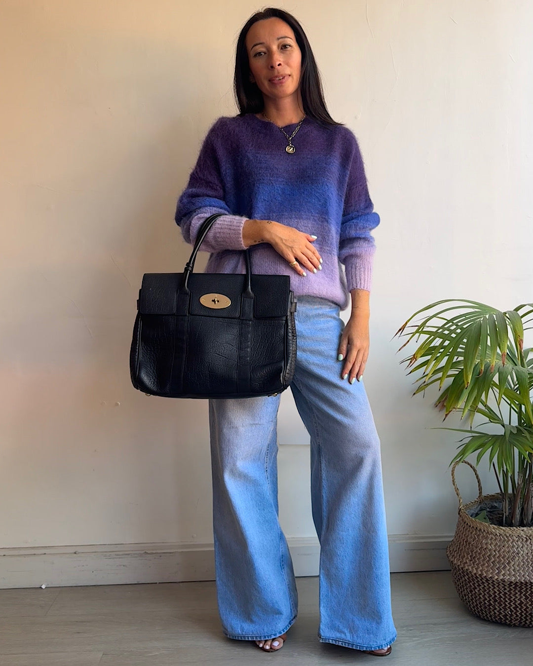 Isabel Marant Russell Purple Mohair Knit ~ Size 8