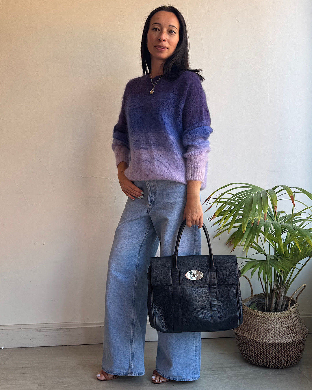 Isabel Marant Russell Purple Mohair Knit ~ Size 8