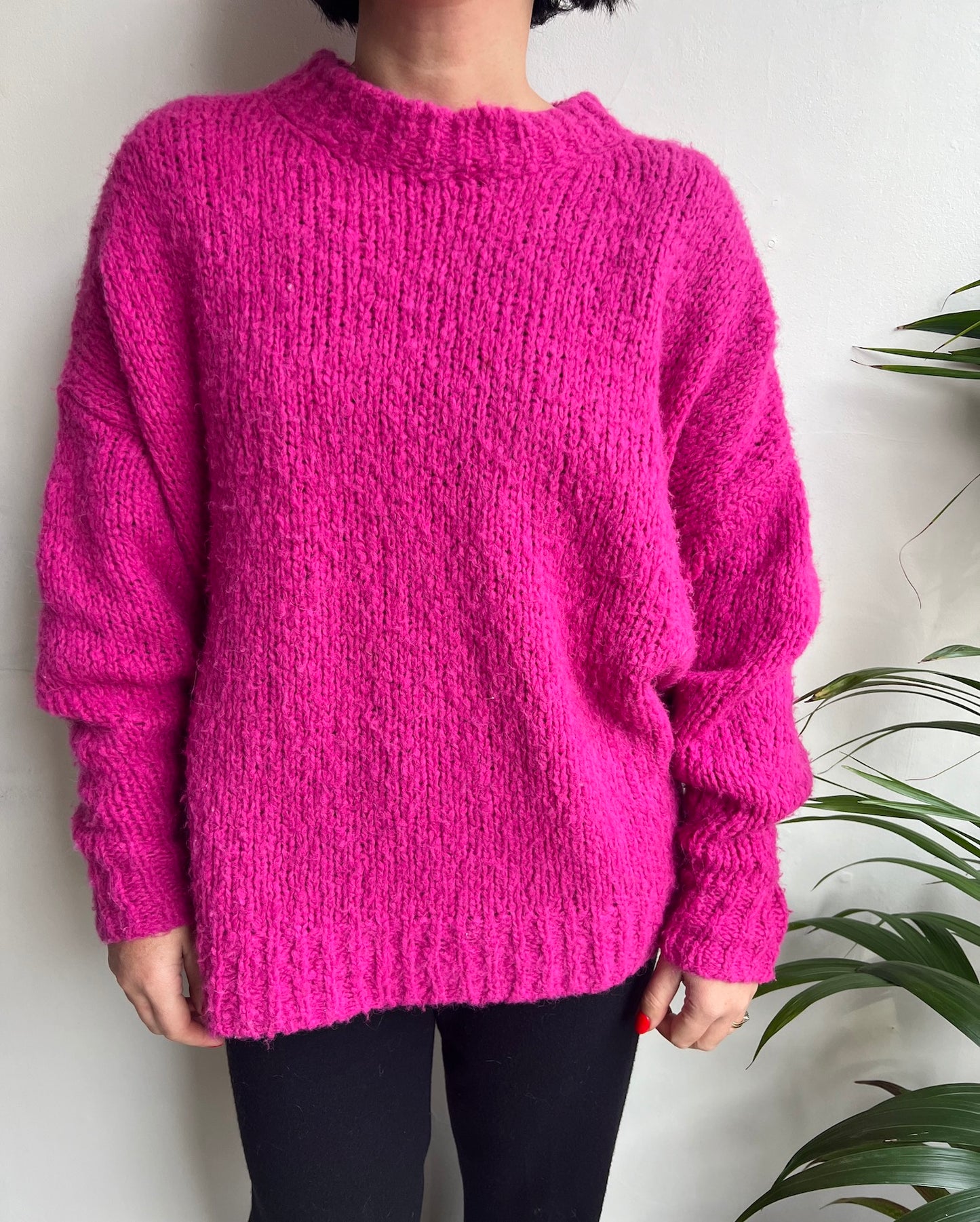 Pink Slubby Knit - Oversized 8