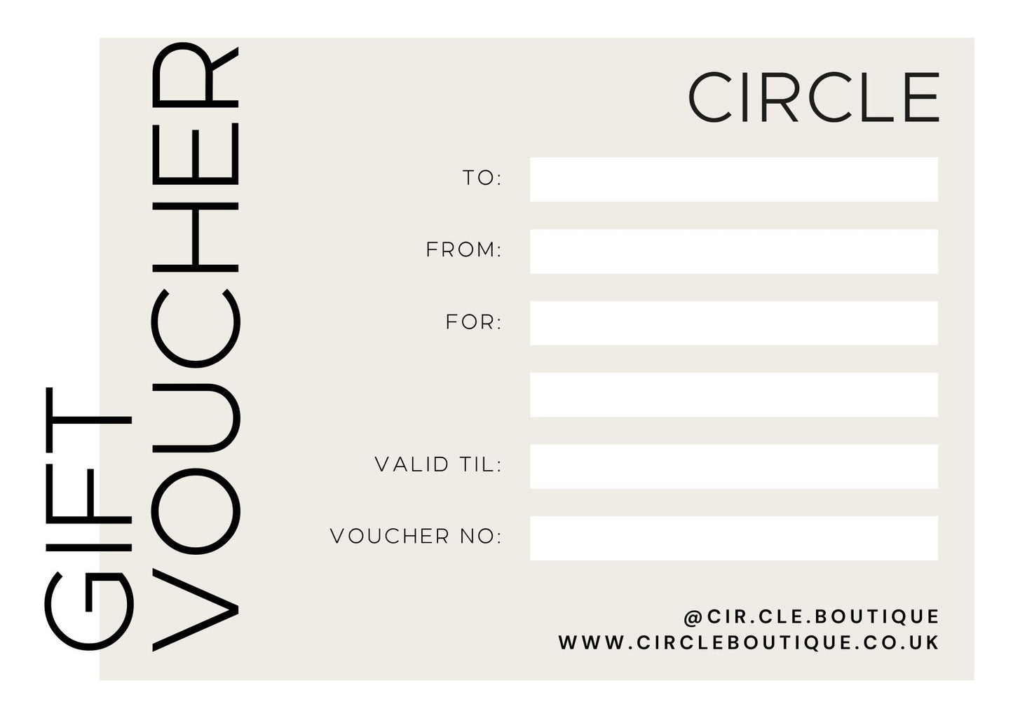 Circle Boutique Gift Card