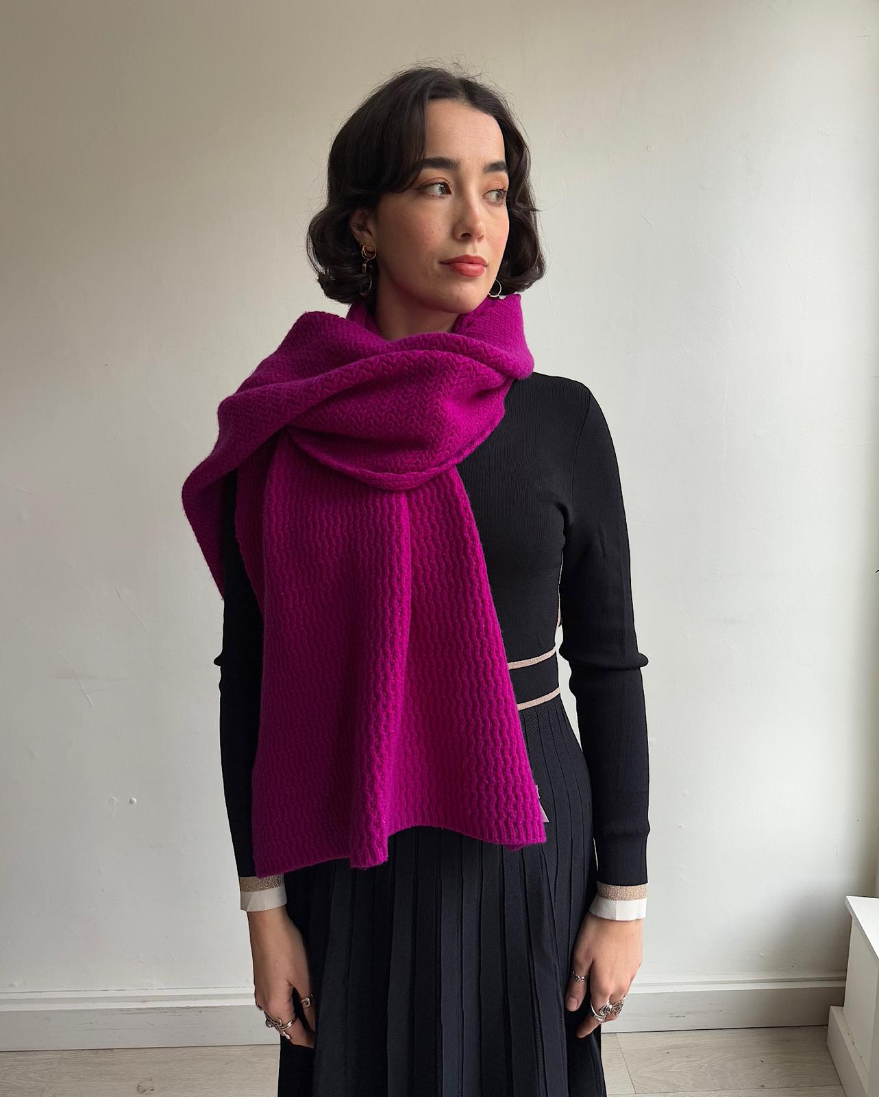 Pink Cashmere Scarf ~ One Size